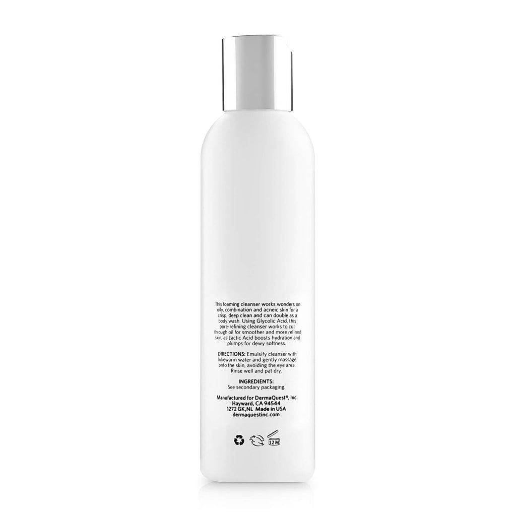 DermaQues Advance Therap Foamin Glyc Ge Base Cleanse wit 15 Glycoli Aci Lacti Aci Dee Cleansin Dail Fac Was fo Oil Ski an Papula Acn ( oz)