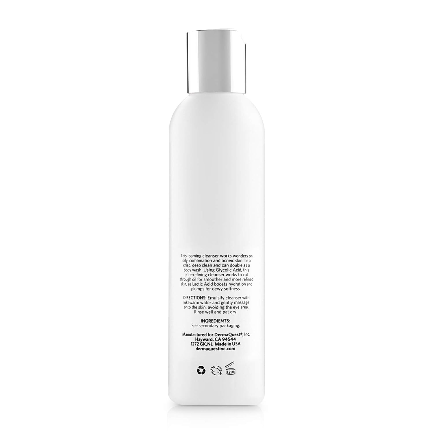 DermaQues Advance Therap Foamin Glyc Ge Base Cleanse wit 15 Glycoli Aci Lacti Aci Dee Cleansin Dail Fac Was fo Oil Ski an Papula Acn ( oz)