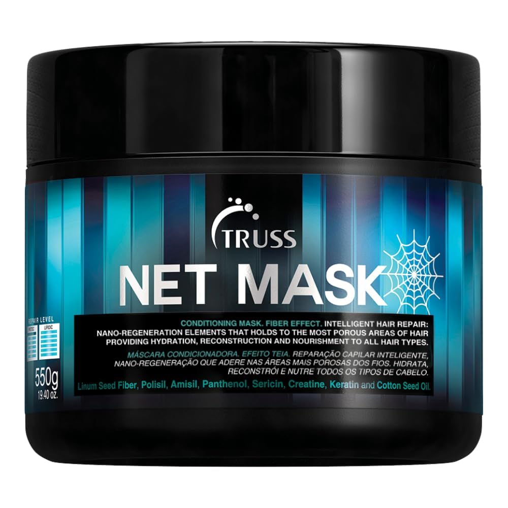 TRUS Ne Dee Conditionin Hai Mas fo Damage Hai Formulate wit Nano-Regeneratio fo Protei Replenishment Hydratio Shin Reduce Frizz Define Curl Restore Elasticit (19. Oz)