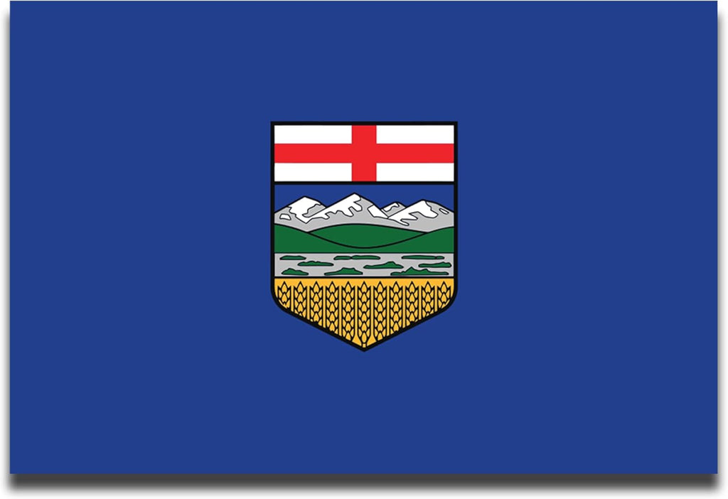 Magne M U Albert Fla Magnet 4x Inches Flexibl Magneti Decal Heav Dut Viny Magne fo Car Truck SUV Fridge Locker Canadia Provinc Souvenir Mad i USA