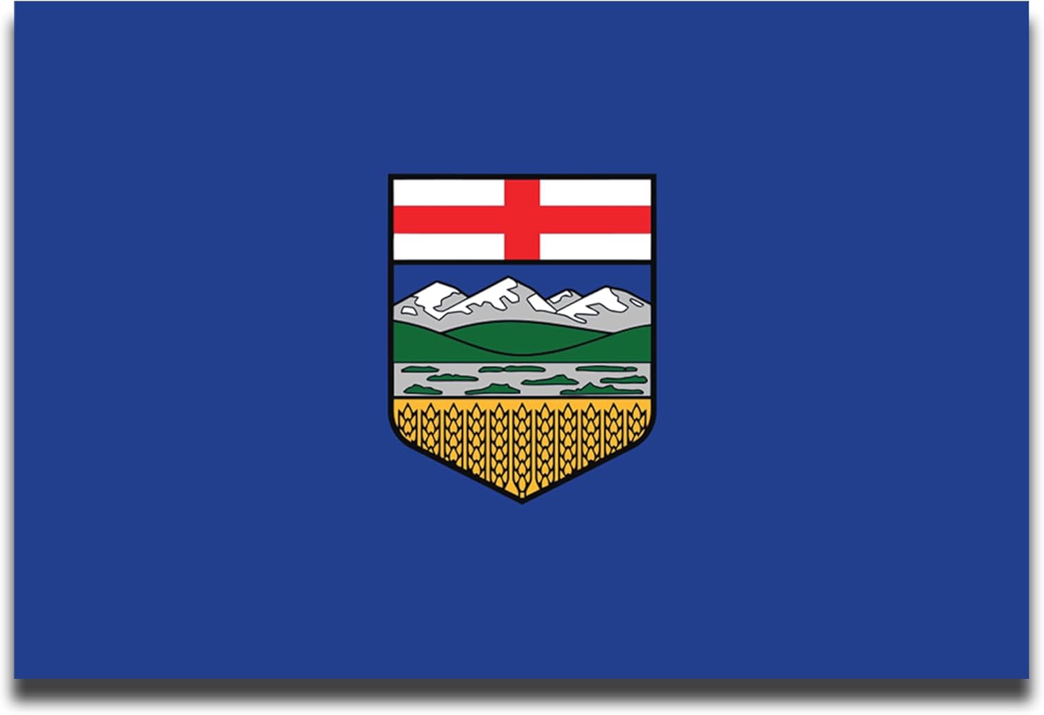 Magne M U Albert Fla Magnet 4x Inches Flexibl Magneti Decal Heav Dut Viny Magne fo Car Truck SUV Fridge Locker Canadia Provinc Souvenir Mad i USA