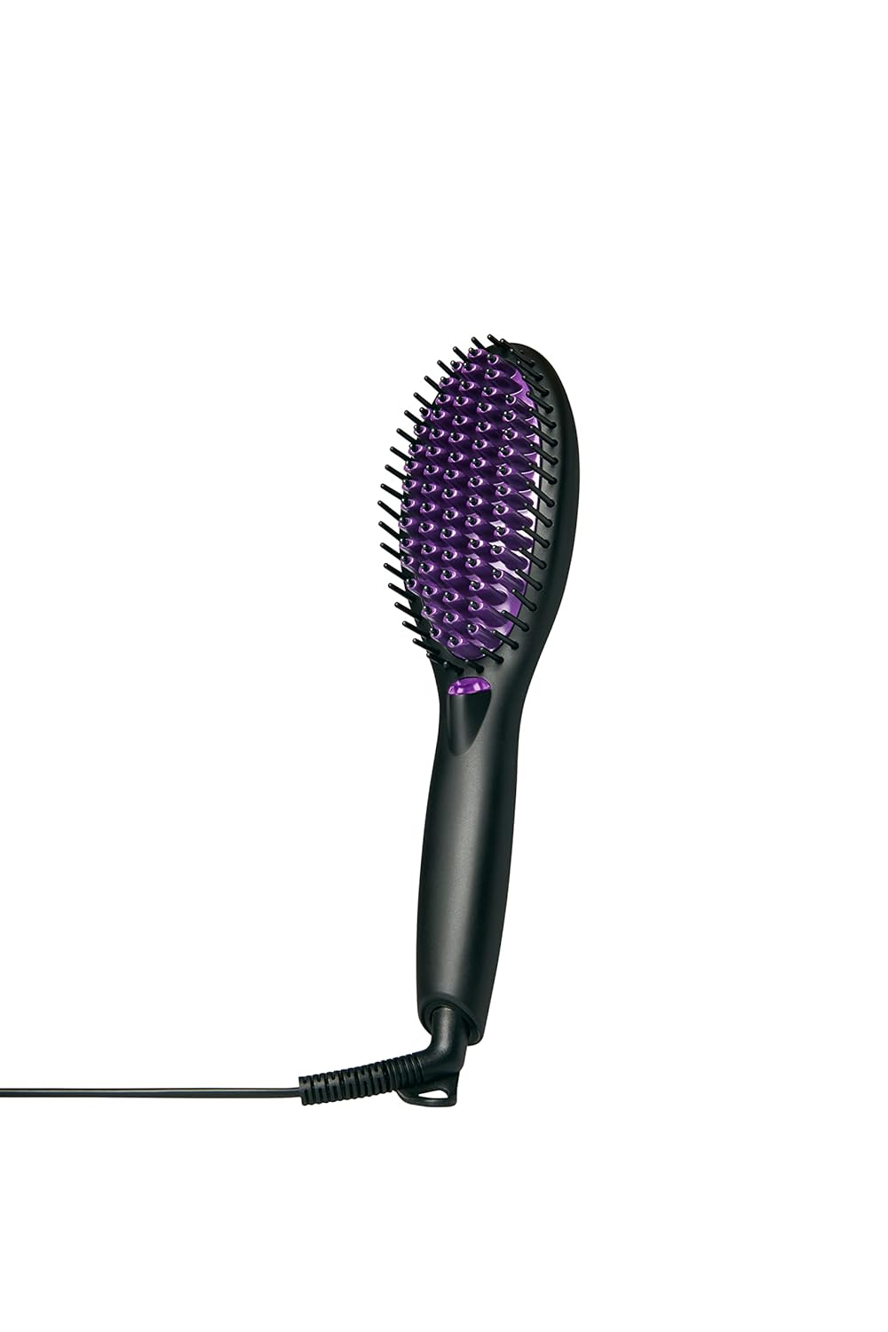 InStyle Straigh U Ma Cerami Straightenin Brus Detanglin Hai Brus Straightene wit Powerfu Cerami Heate Plate fo Smooth Frizz-Fre Hai Fo Thick Curl Wav Hai Types
