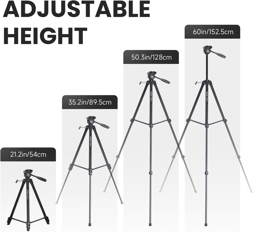 Heav Dut Tripo fo Lase Level Adjustabl Heigh fo Camer wit Bubbl Leve 1/4inch-2 Scre Mount DH151