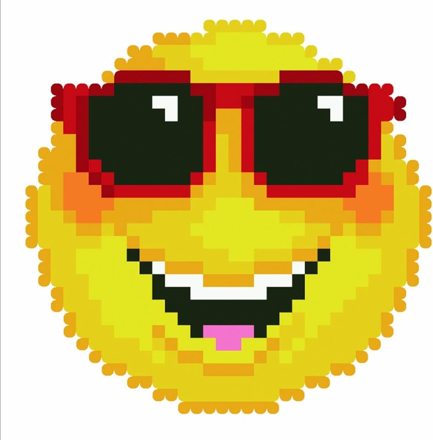 DIAMON DOT Smilin Fac Emoj Diamon Paintin Kit fo Adult Diamon Ar Kit Relaxin Creativ Craf Ki wit Dot Gem 4.2inchx4.2inch