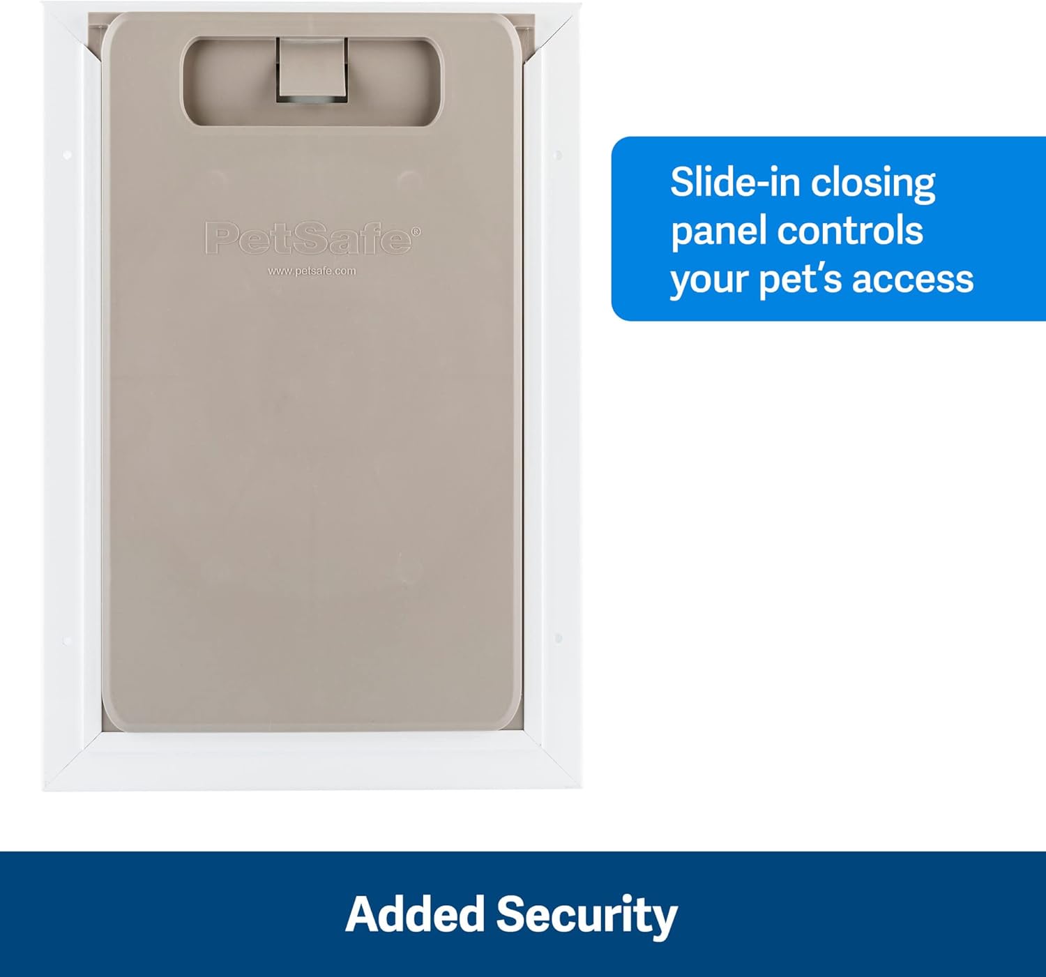 PetSafe Wall Entry Pet Door - Rust-Free Telescoping Frame - Easy Install for Interior Exterior Walls 4 3/4inch - 7inch Thick - Large - for Pets Up to 100 Lb