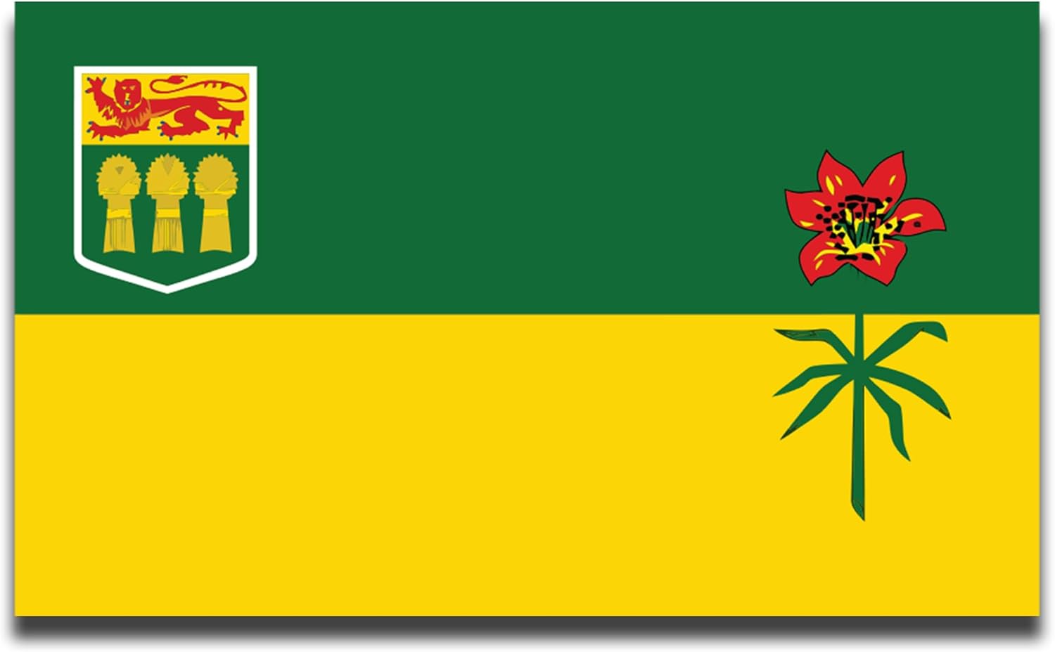 Magne M U Saskatchewa Fla Magnet 4x Inches Flexibl Magneti Decal Heav Dut Magne Viny fo Car Truck SUV Fridge Locker Canadia Provinc Souvenir Mad i USA