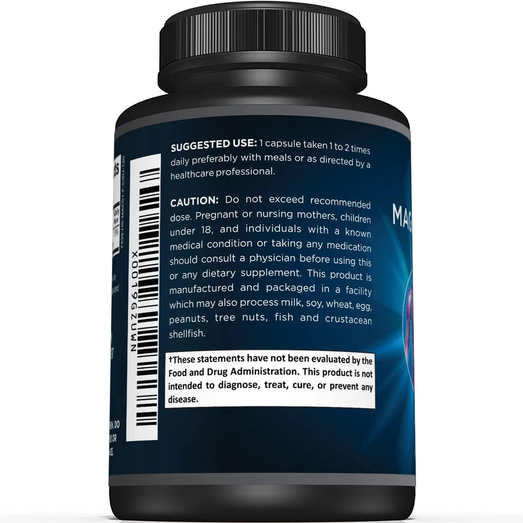 Premiu Magnesiu Citrat Capsule Powerfu 500m Magnesiu Oxid Citrat Supplemen Help Suppor Health Bones Muscles Teeth Energ Relaxatio 12 Vegetabl Capsules