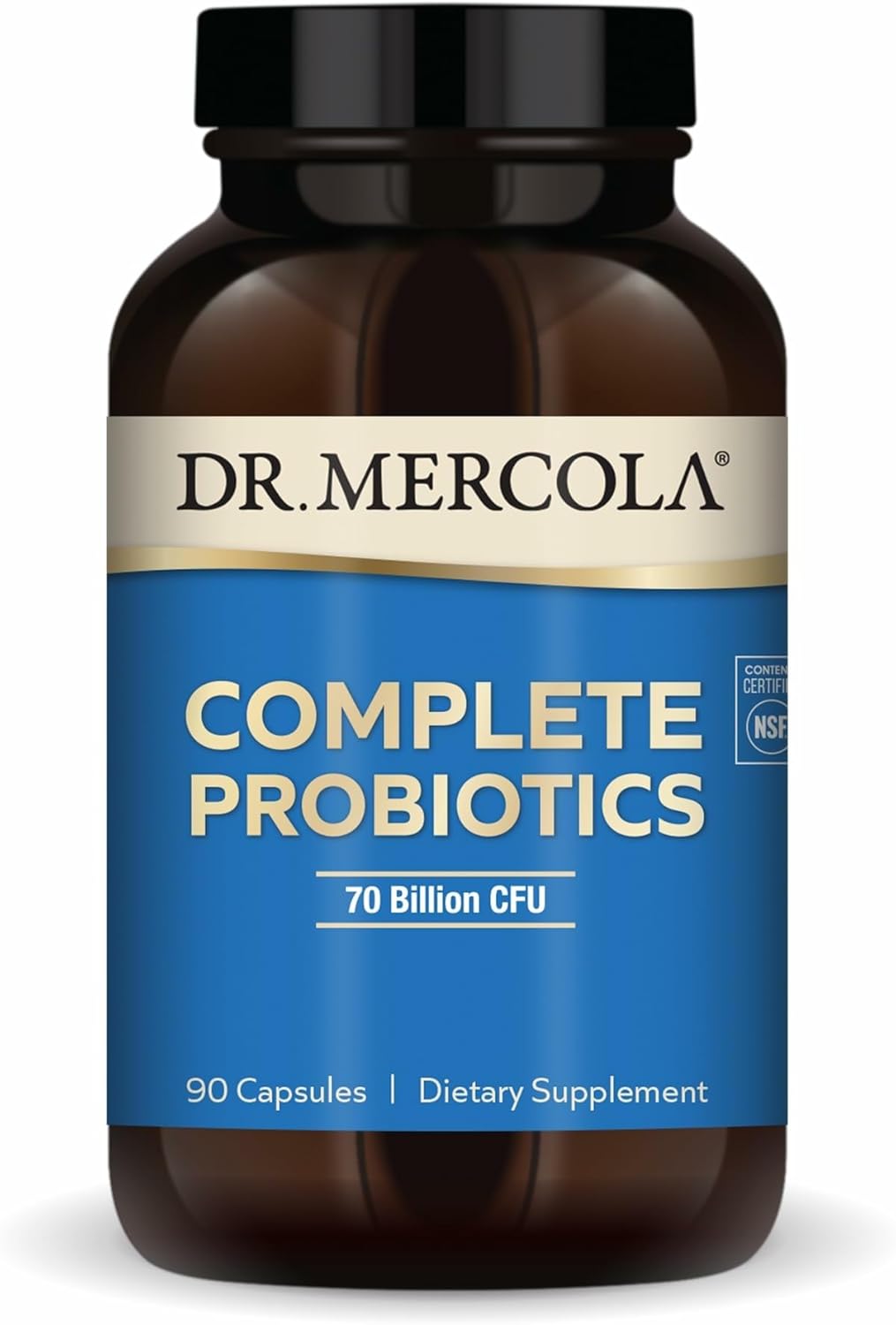 Dr Mercol Complet Probiotic 7 Billio CF Support Immune Digestiv Gu Healt Feature 1 Strain Shel Stabl GMO-Free Gluten-Fre Soy-Fre 9 Capsule (9 Servings)