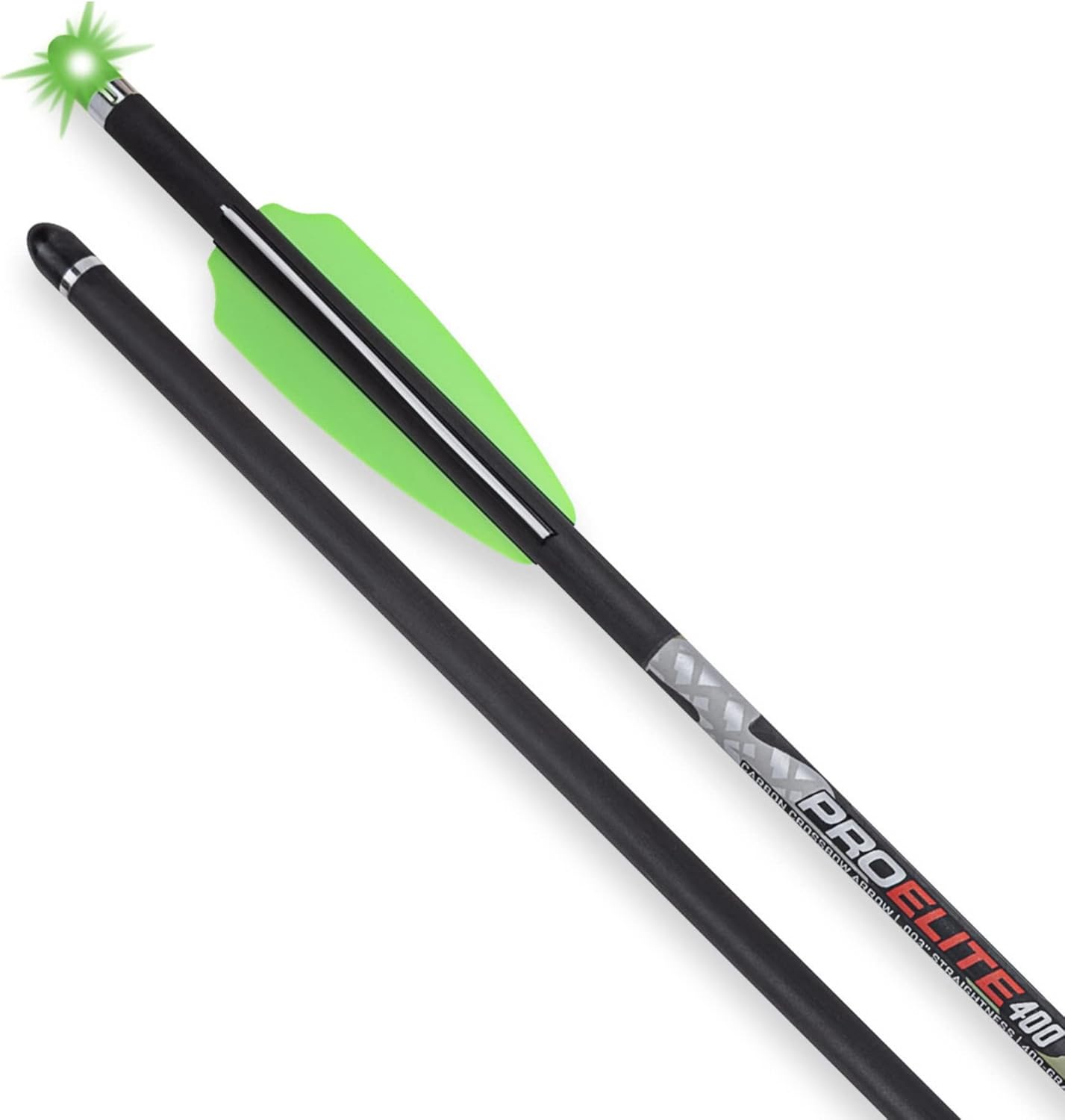 TenPoin Lighte Pr Elit 400-20inc Carbo Crossbo Arrows Pac o  wit Alpha-Blaz Lighte Noc Alpha-Noc H H Aluminu Bushin Essentia fo Crossbo Hunting