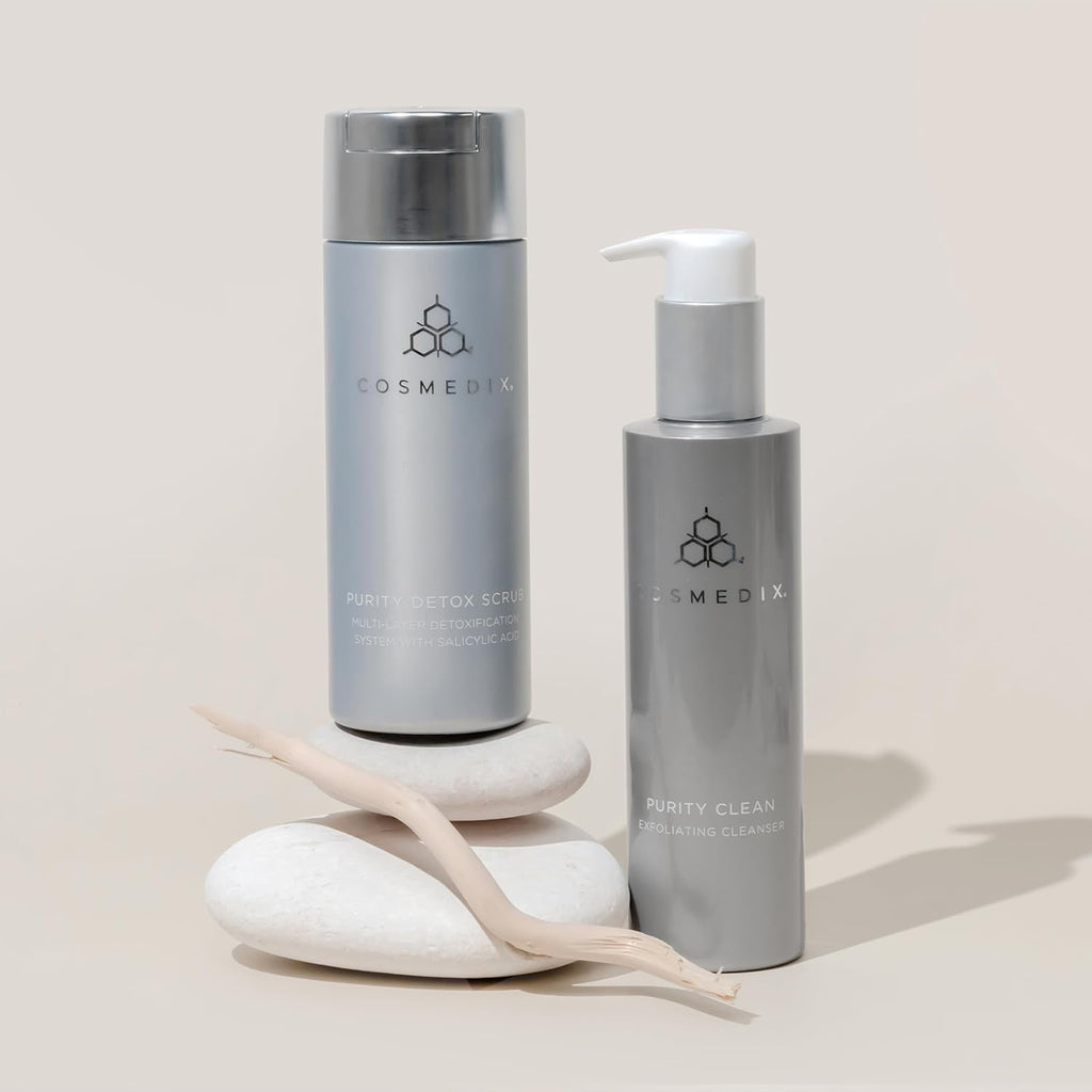 COSMEDI Purit Deto Fac Scru Gentle Multi-Laye Facia Deto Treatmen Exfoliate Cleanse Ski o Dirt Oil Impuritie Clogge Pore A P Dr Powde Scru wit Salicyli Acid