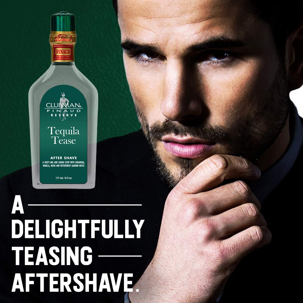 Clubman Reserve Tequila Tease After Shave Lotion for Men ¨C Refreshing Scent After Shave Splash, Soothing Aftershave Care, 6 fl oz