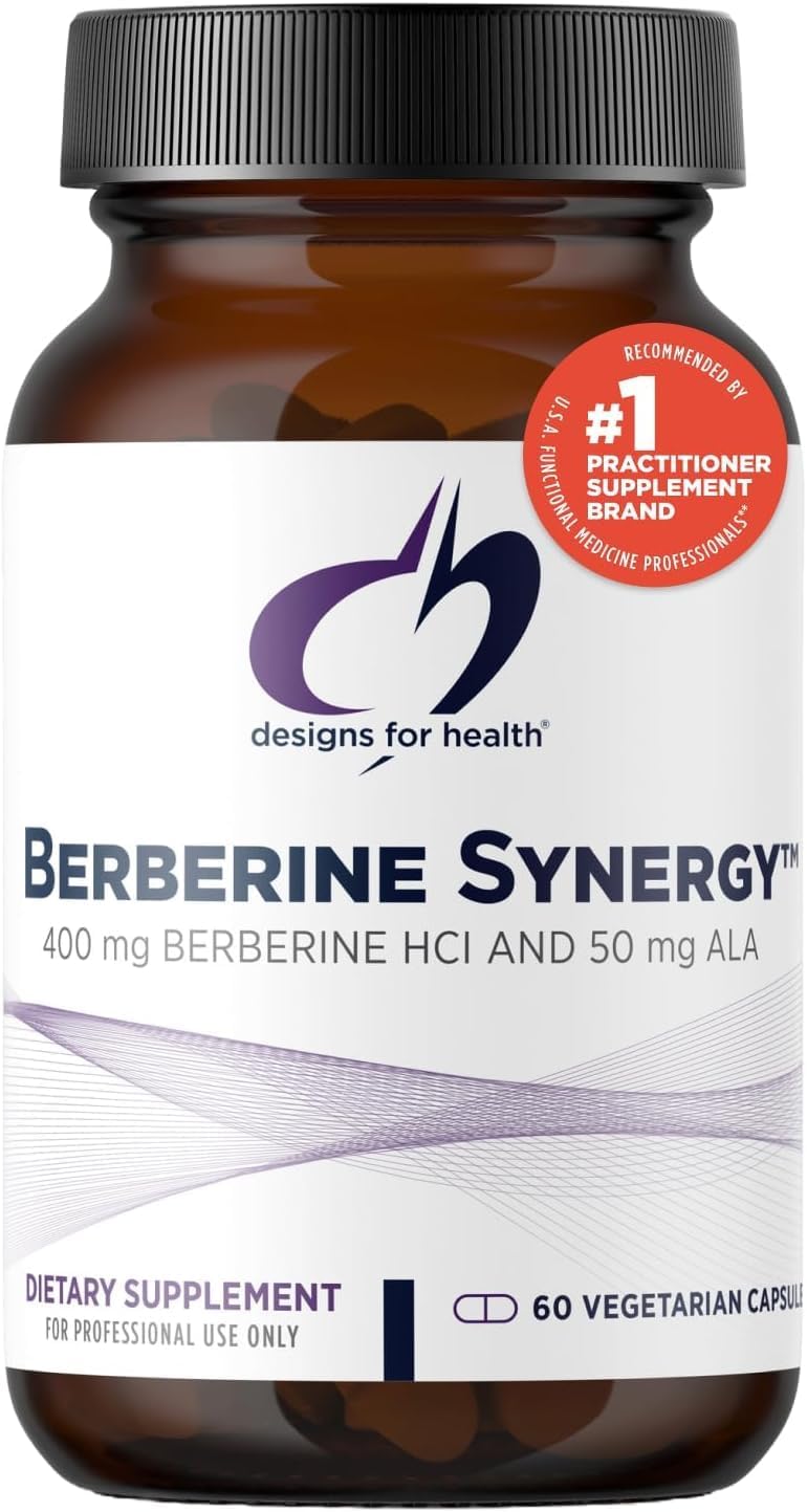 Design fo Healt Berberin Synerg Berberin HC 400m Alph Lipoi Aci (ALA fo Metabolism Hear Healt Live Suppor Vegan Non-GM Berberin Supplemen (6 Capsules)
