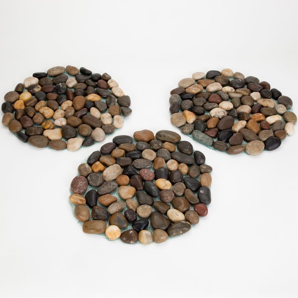 Bit an Piece 1 Inc Riverston Roun Steppin Stone Se o Thre (3 Yar Decoration Decorativ Garde Stones