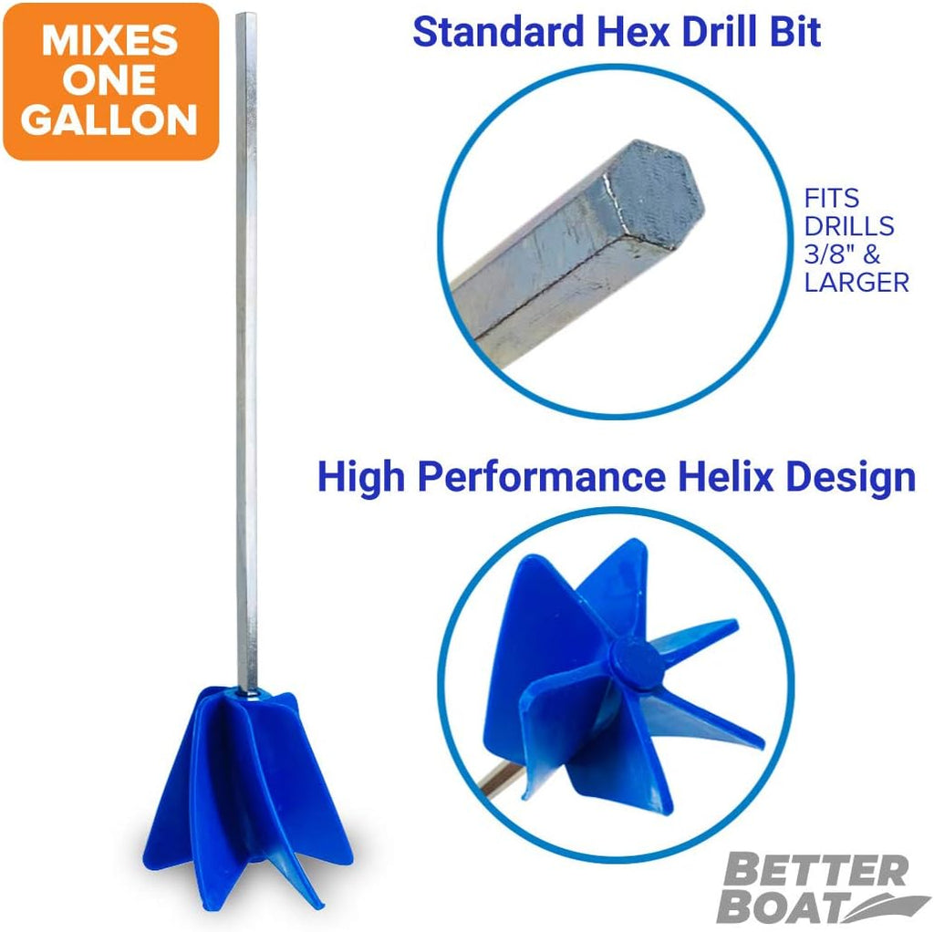 Pain Mixe fo Drill Epox Resi Mixer Pain Stirre Dril Attachmen fo Quar o Gallon Mu Mixin Tools Craftin Paddl Attachment