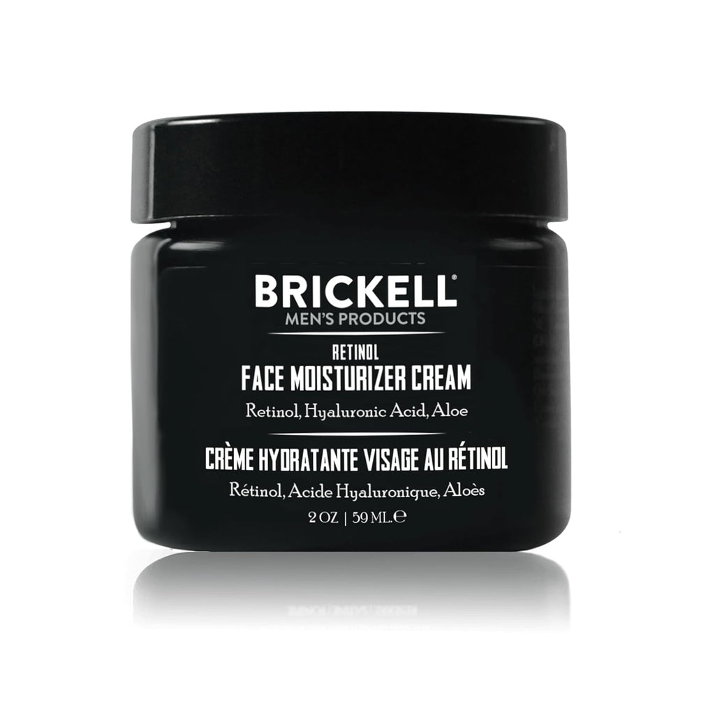 Brickel Men' Retino Fac Moisturize Crea Fo Men Natura Organic Anti-Wrinkl Fac Nigh Crea wit Retino Hyaluroni Aci T Reduc Fin Line an Eve Ski Tone Fragrance-Free Ounce