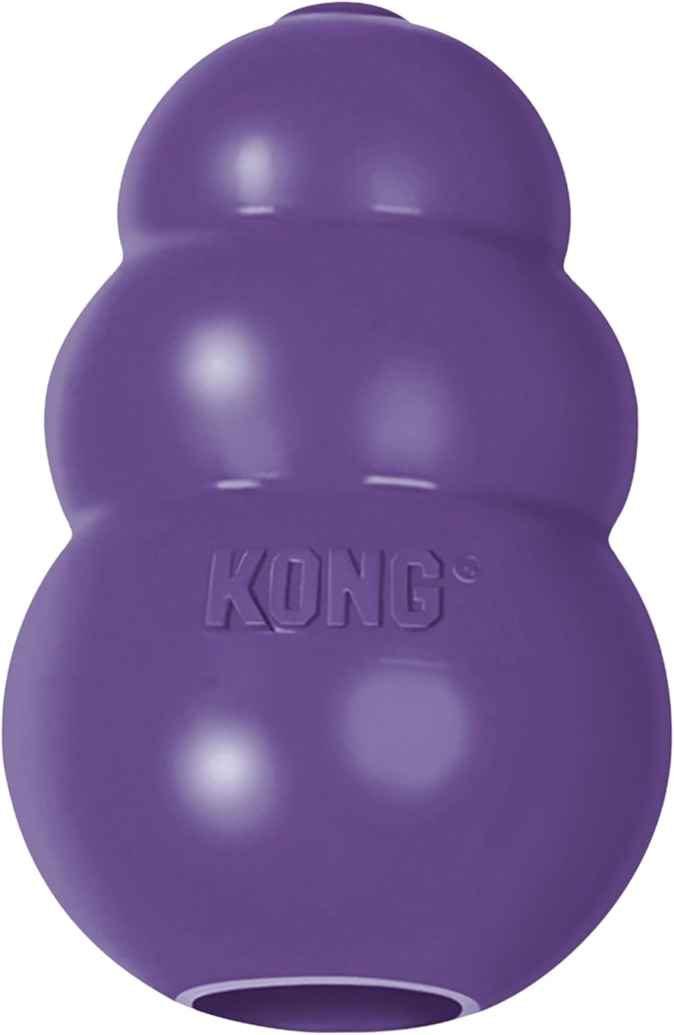 KONG Senior - Dog Toy with Gentle, Natural Rubber - Durable Dog Toy for Older Dogs - Use Treats with Stuffable Chew Toy - Treat Toy for Chewing Fetching - for Large Dogs