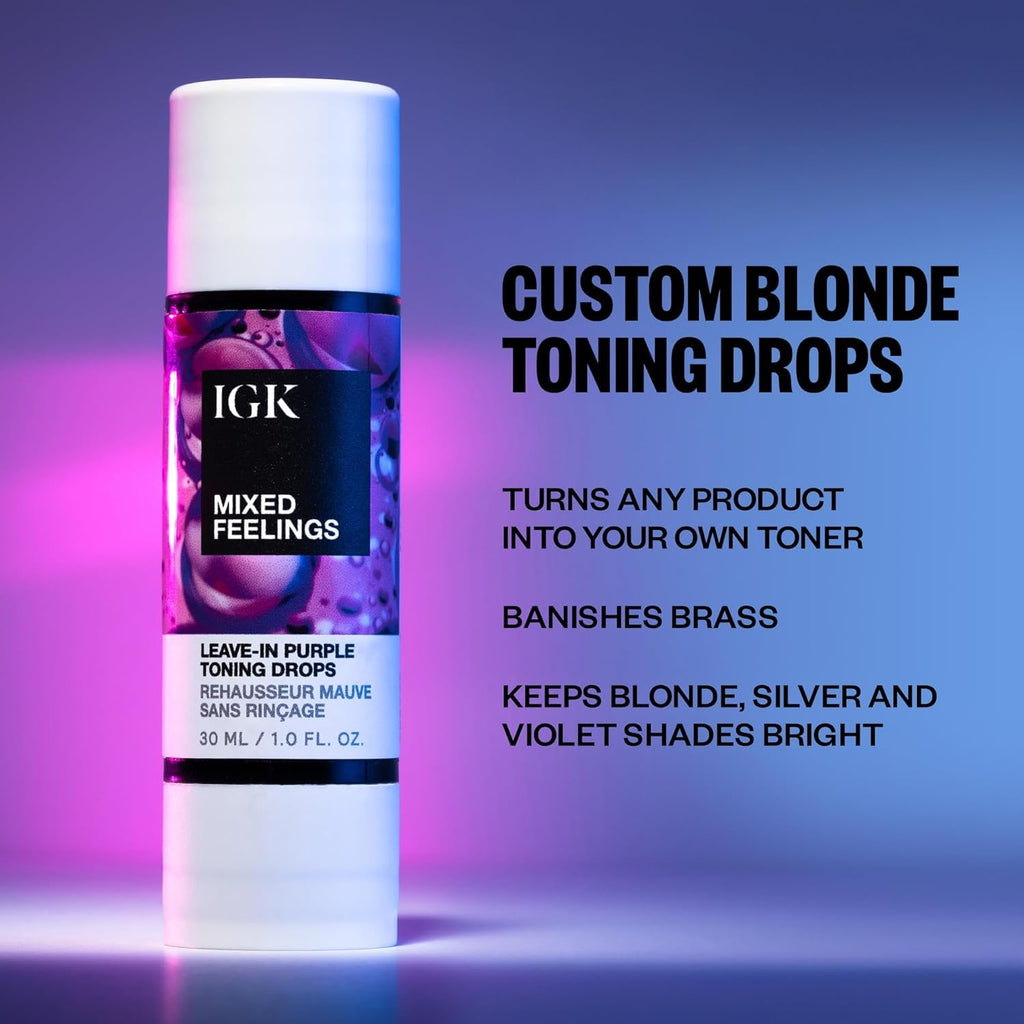 IG Mistres Hydratin Hai Bal Mixe Feeling Leave-I Blond Tonin Drop Ton Brass Hair Nourish Figh Friz  o  oz