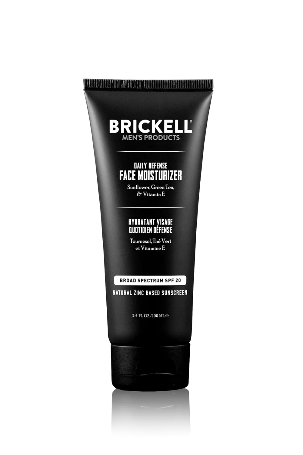 Brickel Men' Dail Defens SPF2 Fac Moisturize fo Men Natura Organic Zin Oxid Fac Moisturizin Minera Sunscreen Hydrate Protect Ski Agains Harmfu UVA/ rays 3.4oz Unscented