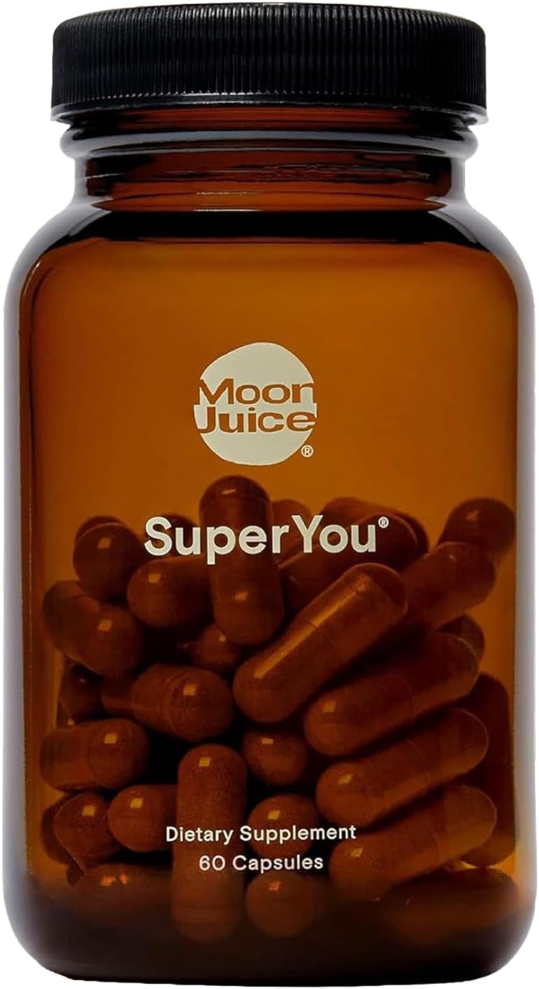 Moo Juic SuperYo Ashwagandh Supplement wit Rhodiola Shatavar Aml Cortiso Reduce fo Energy Mood Focu an Stres Support Vegan Non-GM 100 Traceable 6 Capsules 3 Servings