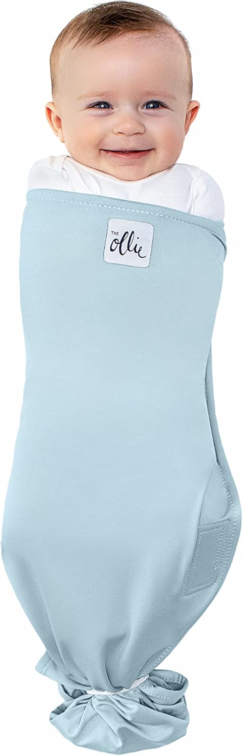 Th Olli Swaddl Bundl  Slee Swaddle fo Babie Breathable Moisture-Wickin Fabri t Preven Overheatin Soft Adjustabl Fi Idea fo Newborn (Sk Stone)