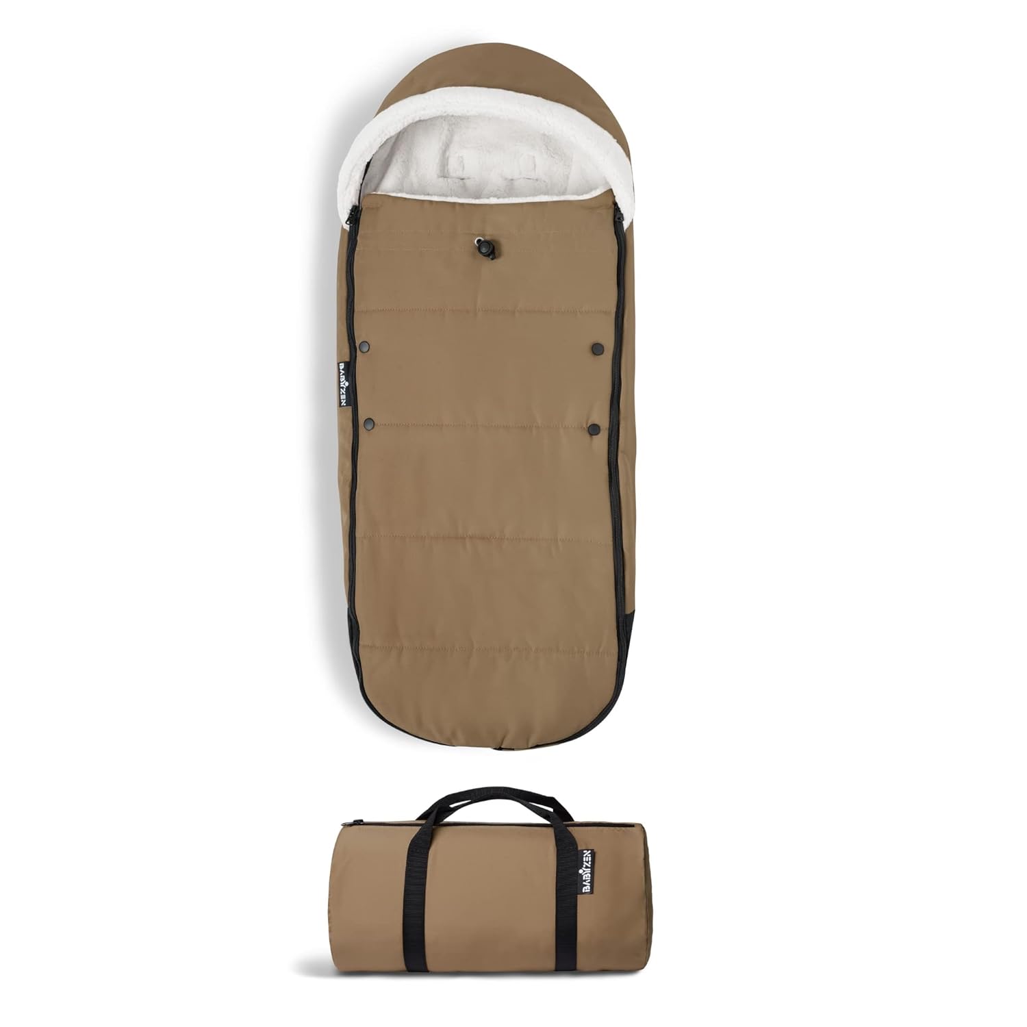 YOY Footmuff Toffe Sherp Linin Fleec Hoo wit Drawstrin t Kee Bab War Include Carryin Ba Machin Washable