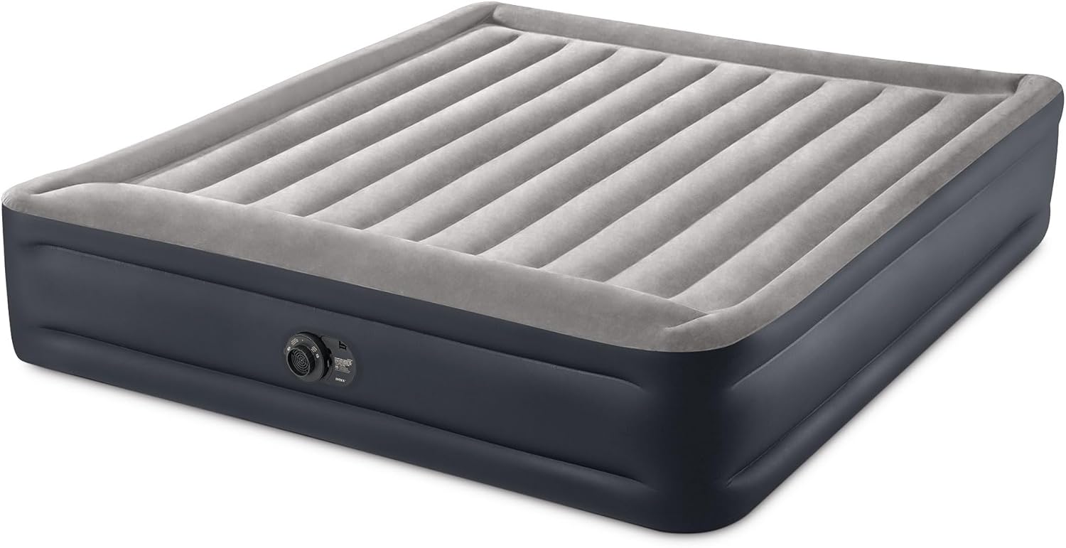 Intex King Air Mattress, Dura-Beam Plus 16.5inch Inflatable Bed with Built-in Pump