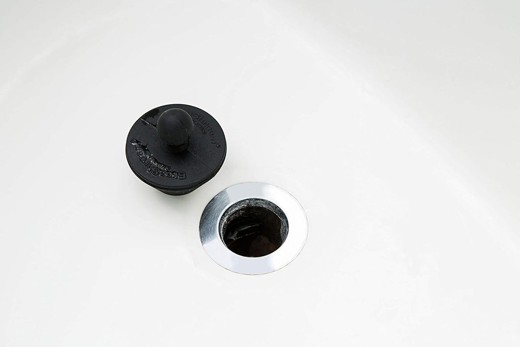 StopShroo Tu Pac Universa Stoppe fo Bathtu an Bathroo Sin Drains Blac Plu 2pk Count