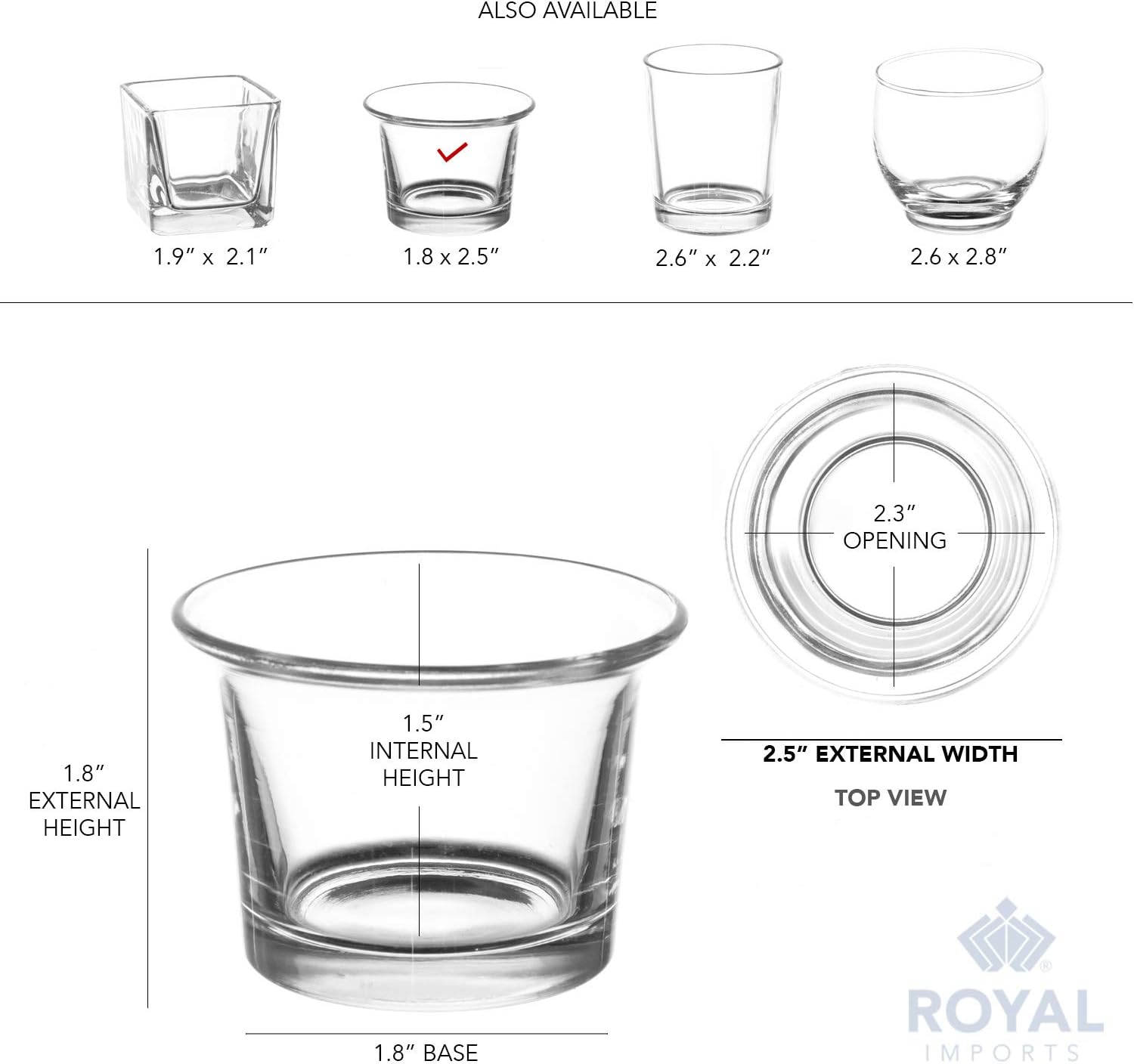 Royal Imports Candle Holder Hanging Oyster Votive Tealight Glass for Wedding, Birthday, Holiday & Home Decoration, Set of 24