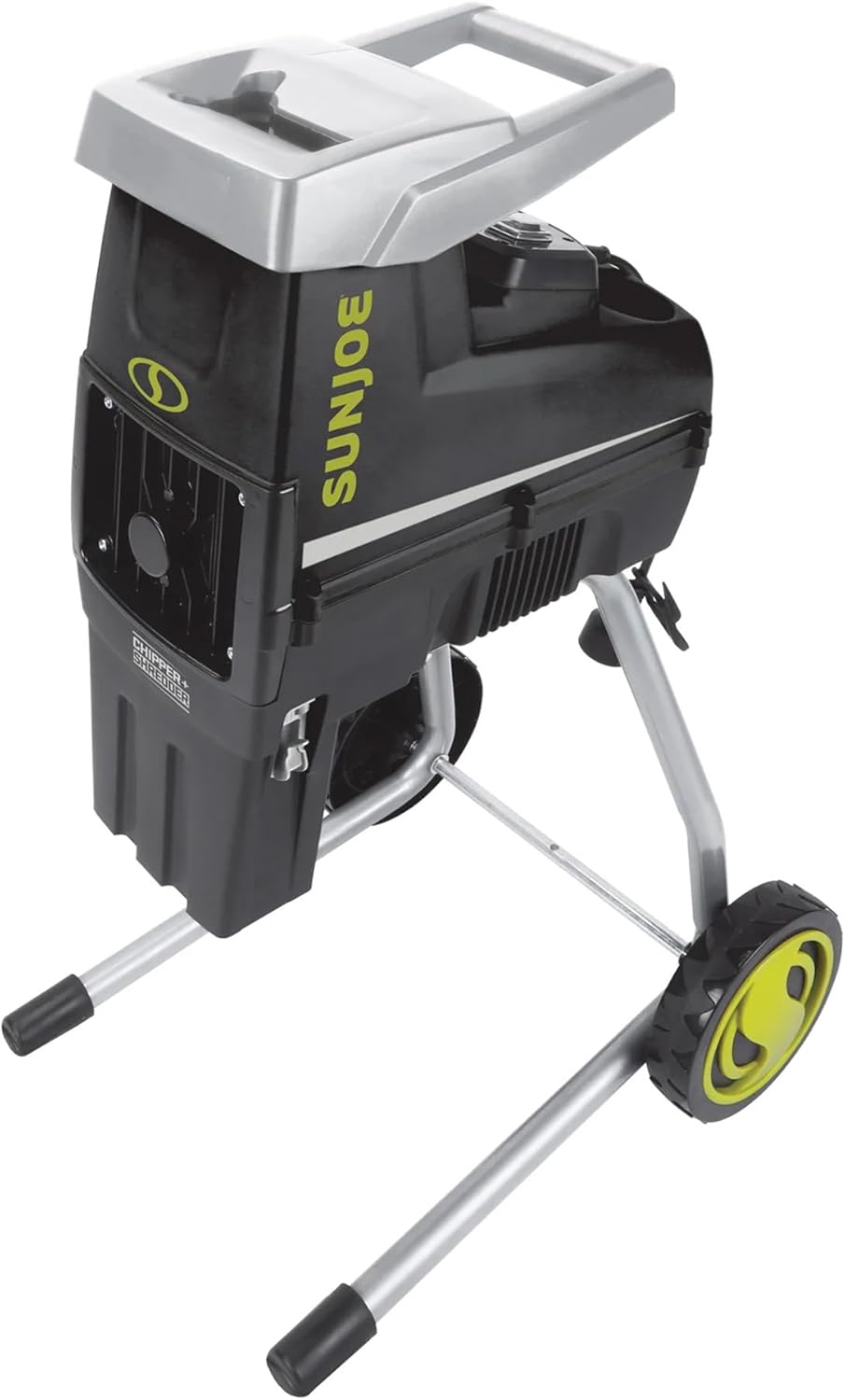 Su Jo Silen Woo Chippe Shredder 15-Am Corde Electri Yar Wast Shreddin Machin wit Collectio Bag 1. Inc Cuttin Diameter Black