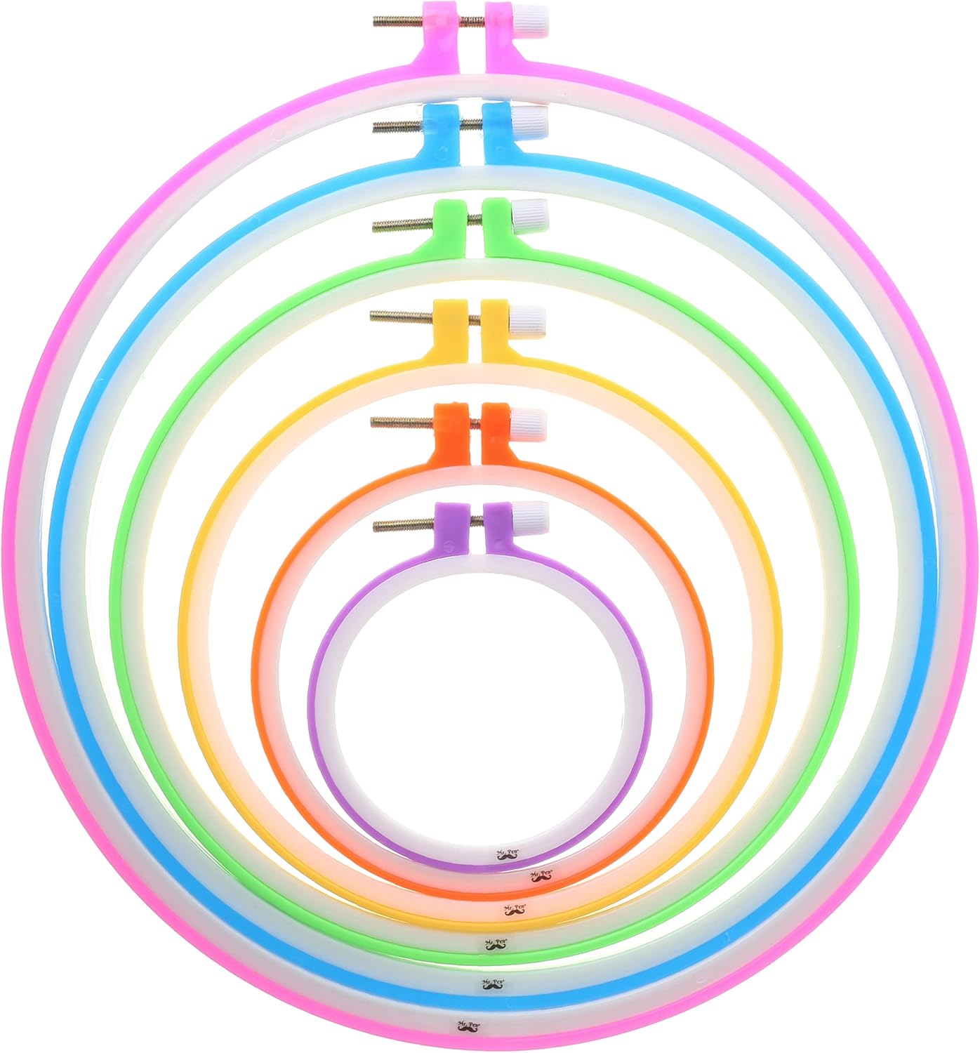 Embroider Hoop Set pcs 3. inc t 10. inch Assorte Colors Plasti Embroider Hoop Cros Stitc Hoops Embroider Rings Cros Stitc Plastic Sewin Ring Hoops.