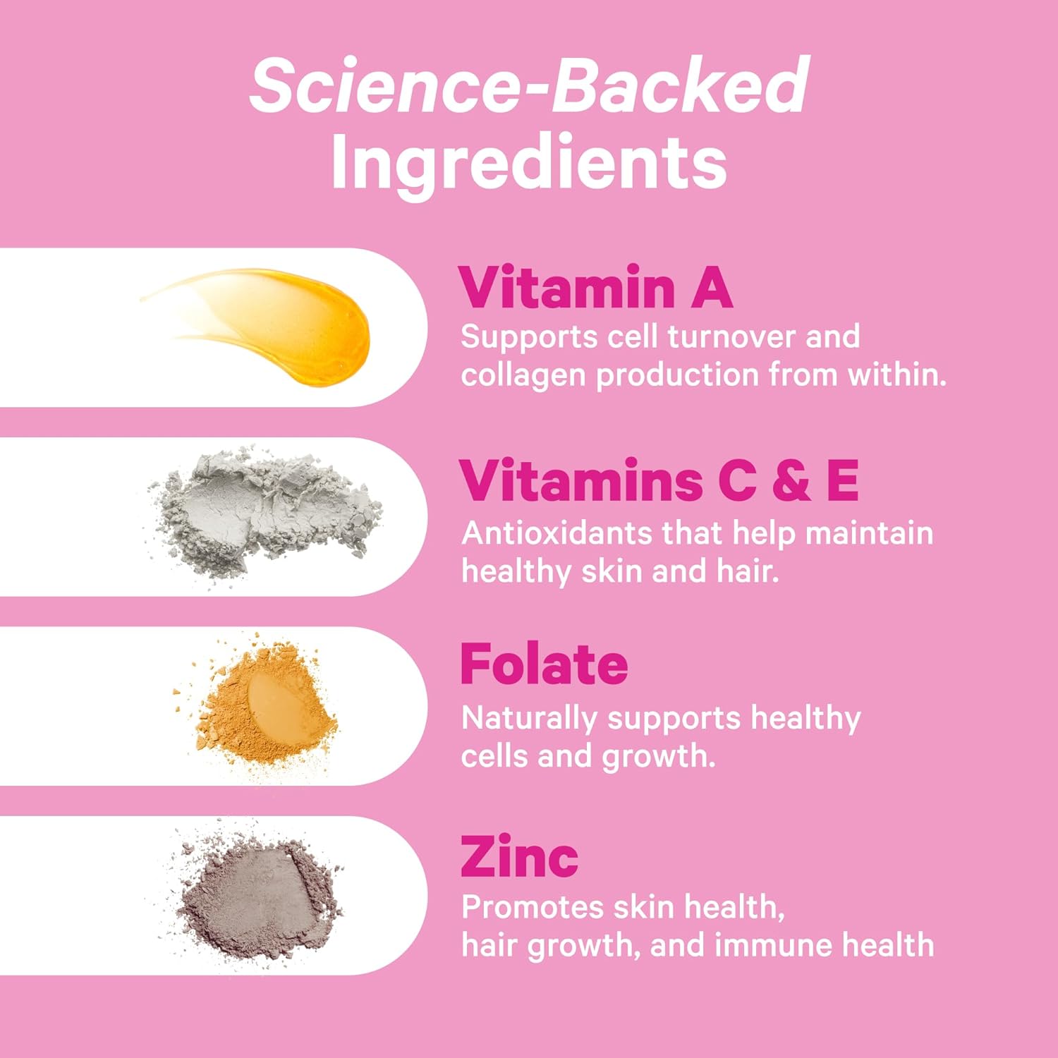 Pin Stor Tota Glo Gummie fo Wome Hair Ski Nail Vitami wit Biotin Vitami A B6 B12 Folate Zin Mor Suppor fo Radian Skin Stron Nails an Health Hai 6 Berr Gummies