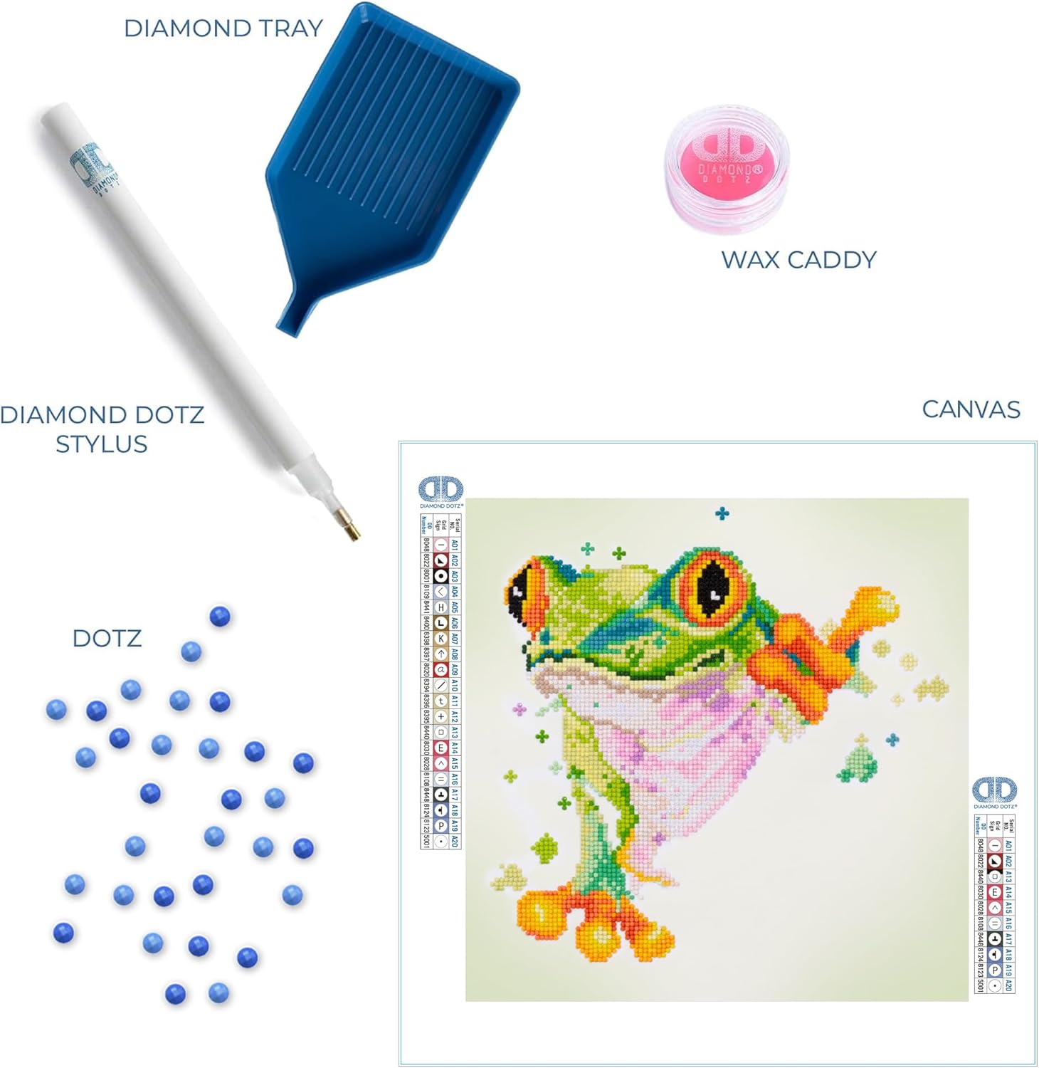DIAMON DOT a Hom Lea Frog Partia Drill Roun Dotz Diamon Paintin Kits Diamon Ar Kit fo Adults Diamon Ar Frog Diamon Art 15.7inchx15.7inch
