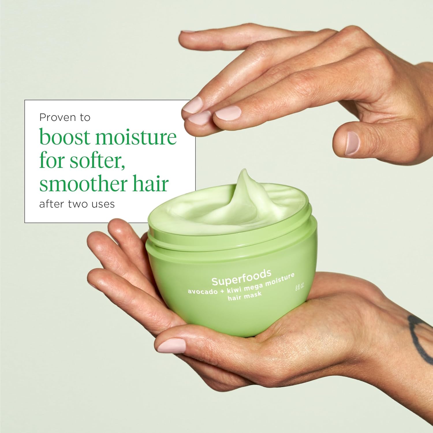 Brioge Superfood Avocad Kiw Meg Moistur Mask Protein-Free Dee Hydration Enhanc Shine Moisturizin Mas fo Dr Hair Loc I Moisture Vegan Cruelty-Free f oz