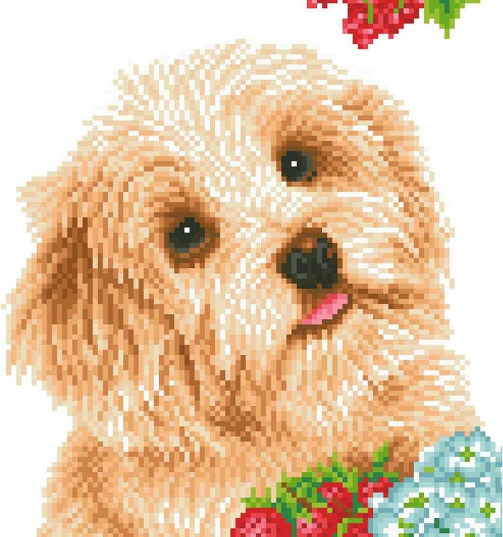 DIAMON DOT Lov M Do wit Fram Anima Diamon Paintin Kit fo Adult Diamon Ar Kit Relaxin Creativ Craf Ki wit Dot Gem 12inchx12inch