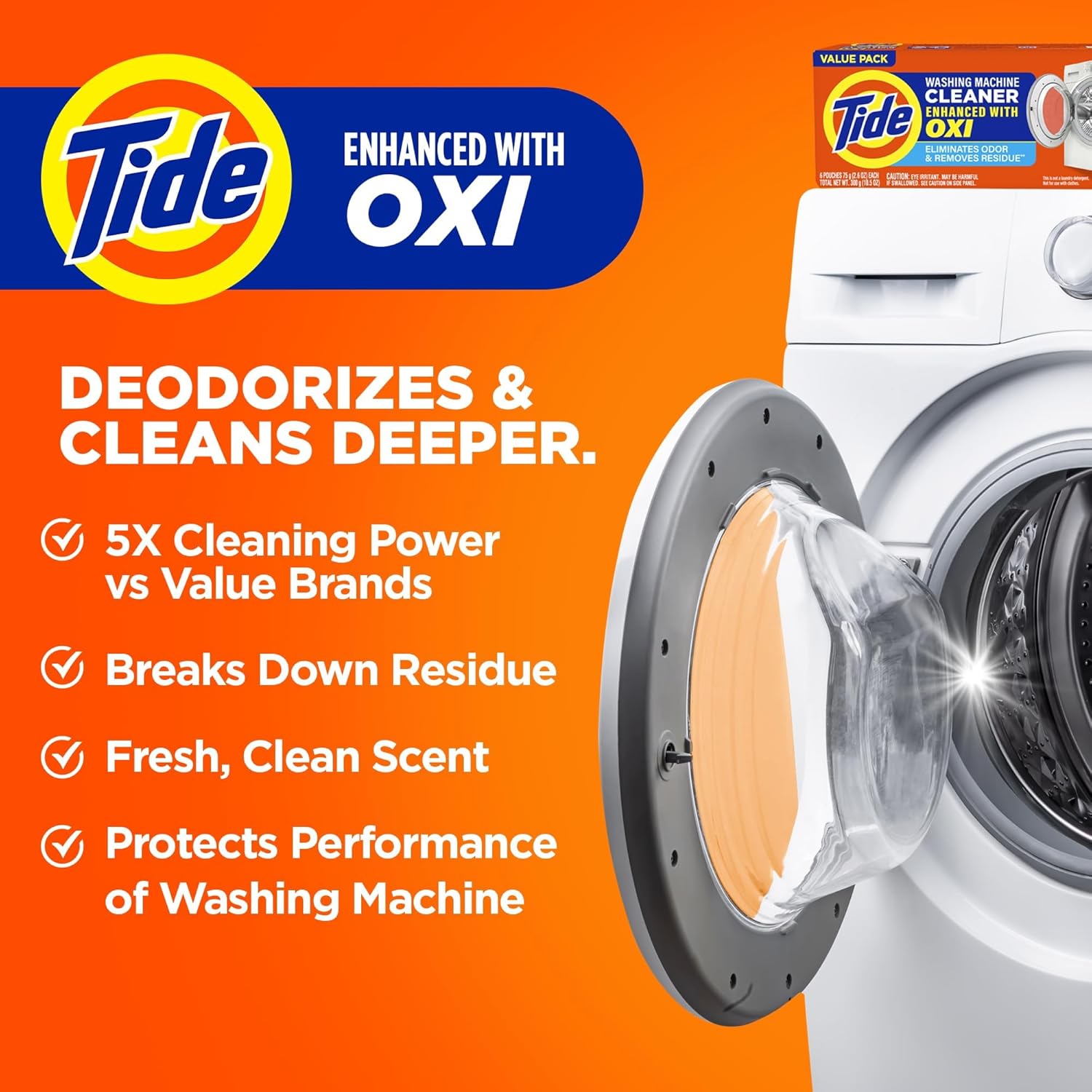 Washin Machin Cleane b Tide Washe Machin Cleane wit Ox fo Fron an To Loade Washe Machines Dee Cleanin Odo Eliminator Mont Supply