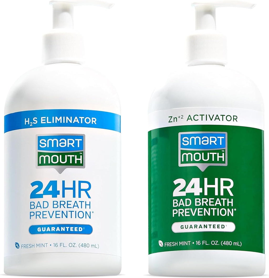 SmartMout Origina 2-Bottl Activate Mouthwas wit Pumps Ba Breat Support 3 f oz