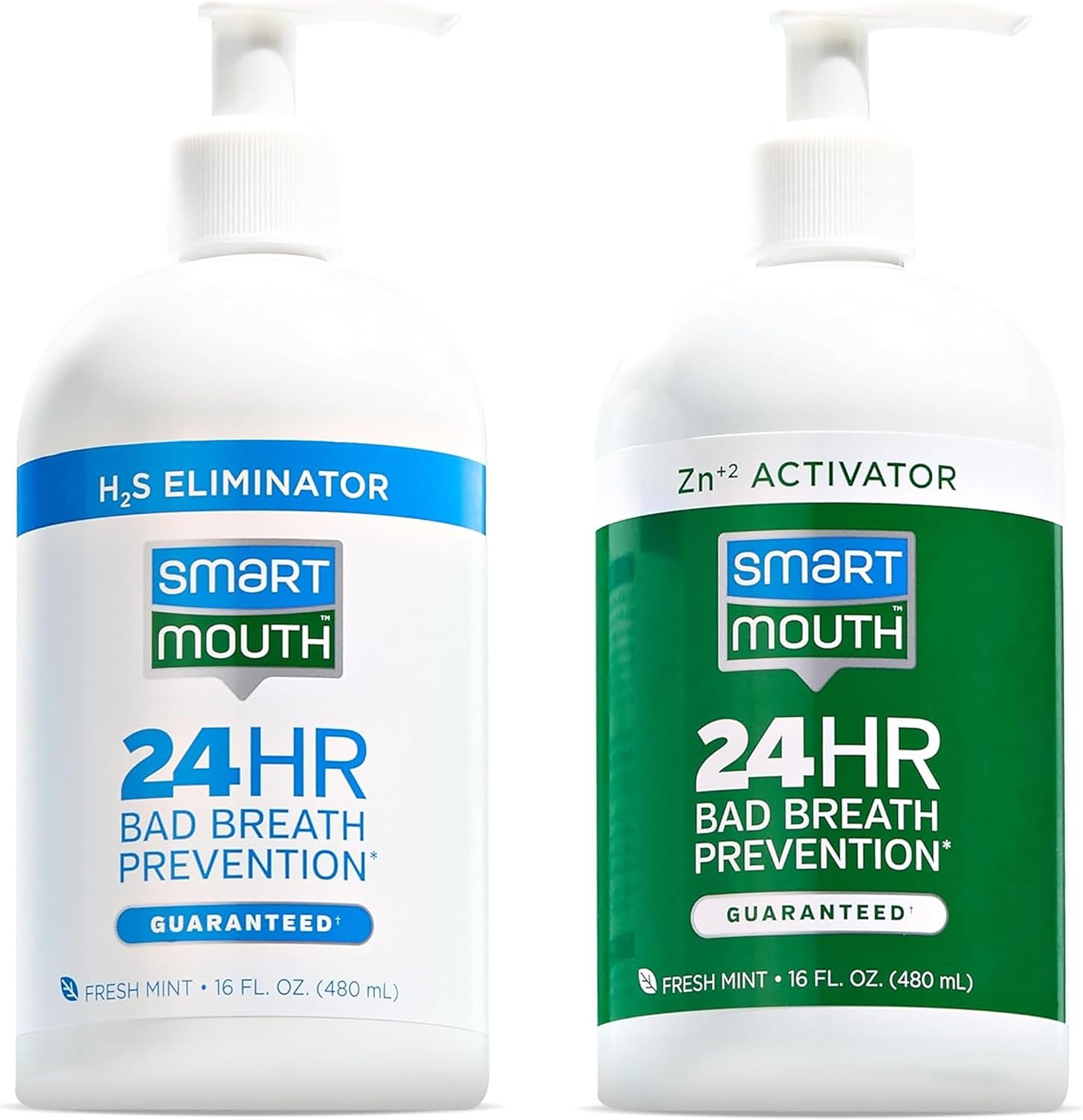 SmartMout Origina 2-Bottl Activate Mouthwas wit Pumps Ba Breat Support 3 f oz