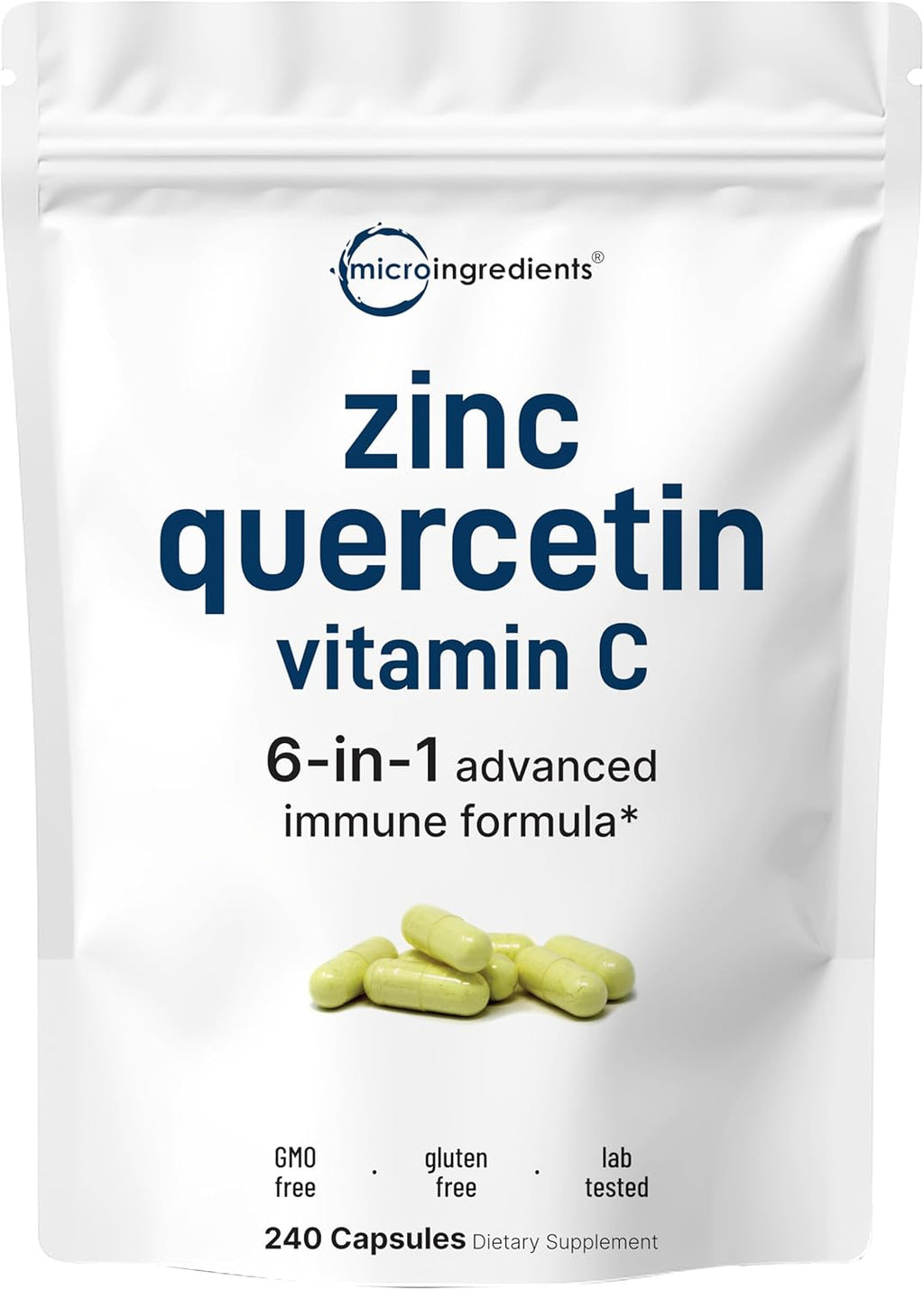 Micr Ingredient Zin Querceti wit Vitami C 24 Capsule Zin Supplement fo Me Wome Querceti 500mg Vitami 500mg Zin 50m Complet Immun Suppor Supplements