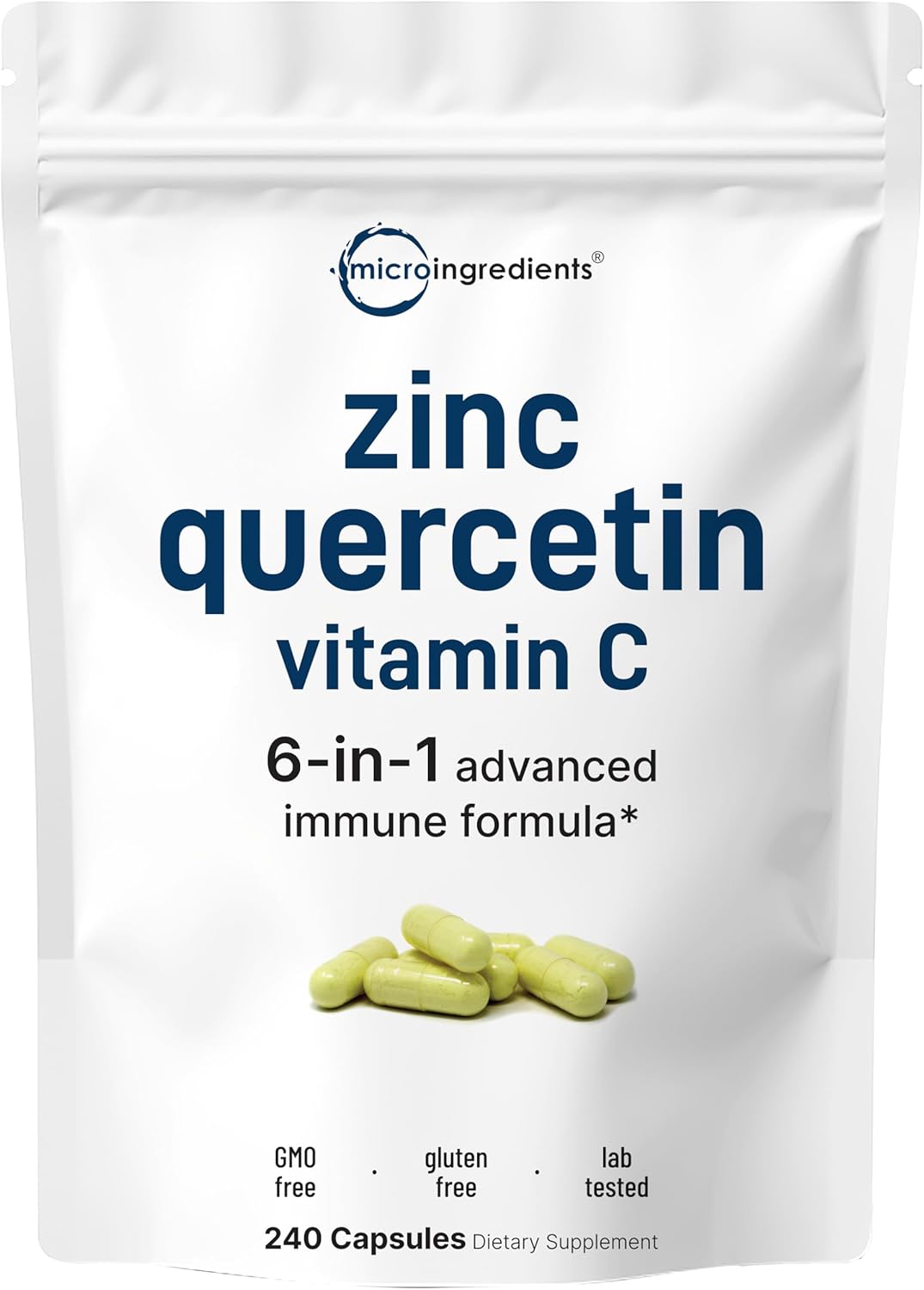 Micr Ingredient Zin Querceti wit Vitami C 24 Capsule Zin Supplement fo Me Wome Querceti 500mg Vitami 500mg Zin 50m Complet Immun Suppor Supplements