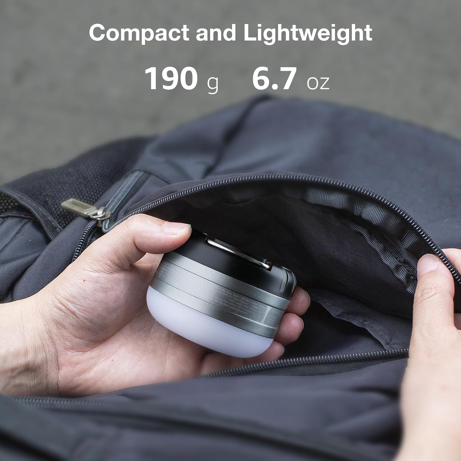 L LE Campin Lanter Rechargeable 310LM Ligh Modes Powe Bank Waterproof Min Flashligh wit Magneti Bas fo Hurrican Emergency Outdoor Hiking Hom an Car