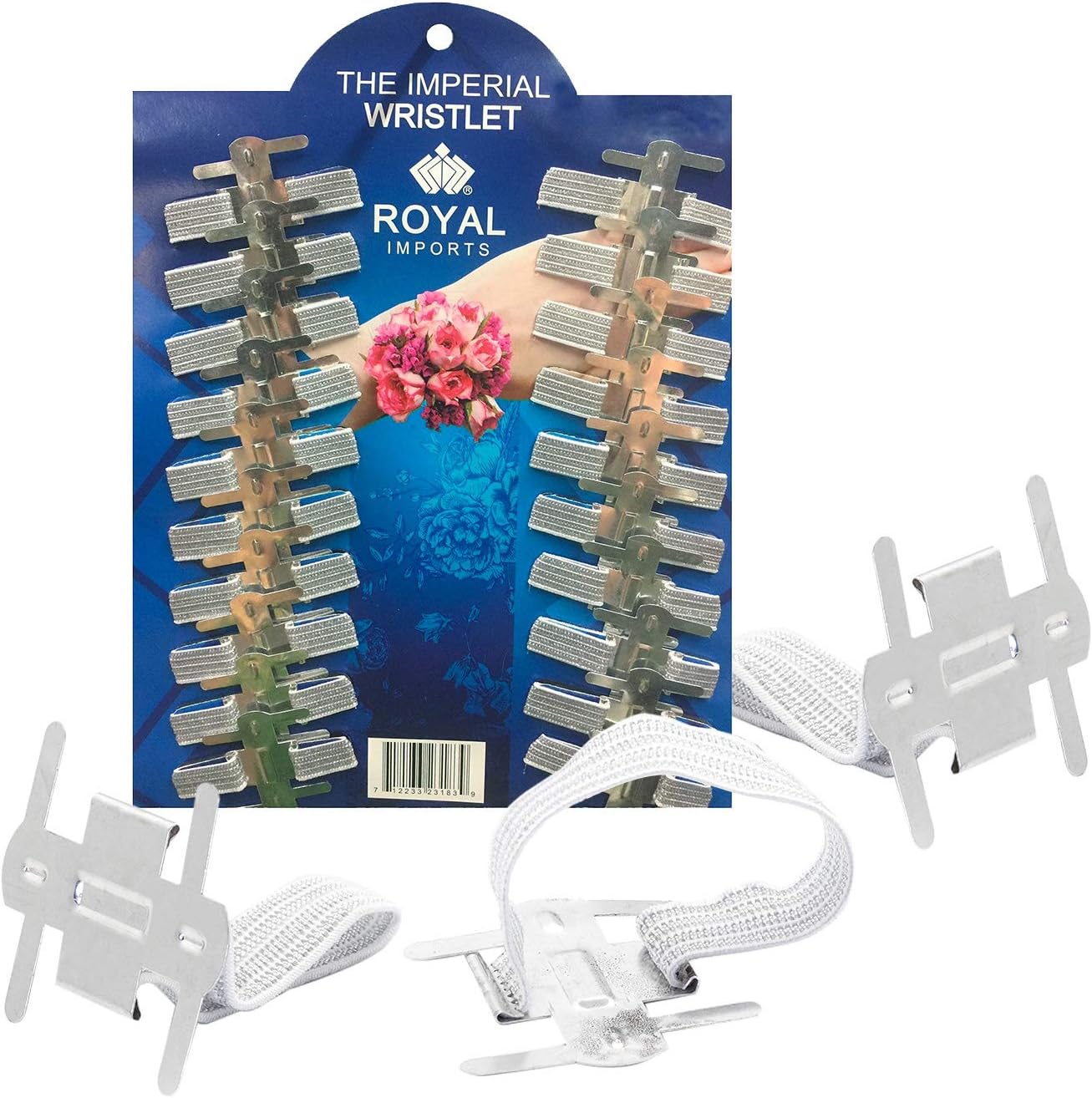 Roya Import Corsag Wristlet Bracelets Elasti Stretchabl Han Wris Bands fo Weddin Pro Flowers Gir Bridesmaid Festiva Flora Boutonniere Part DI Craft Pac o 20
