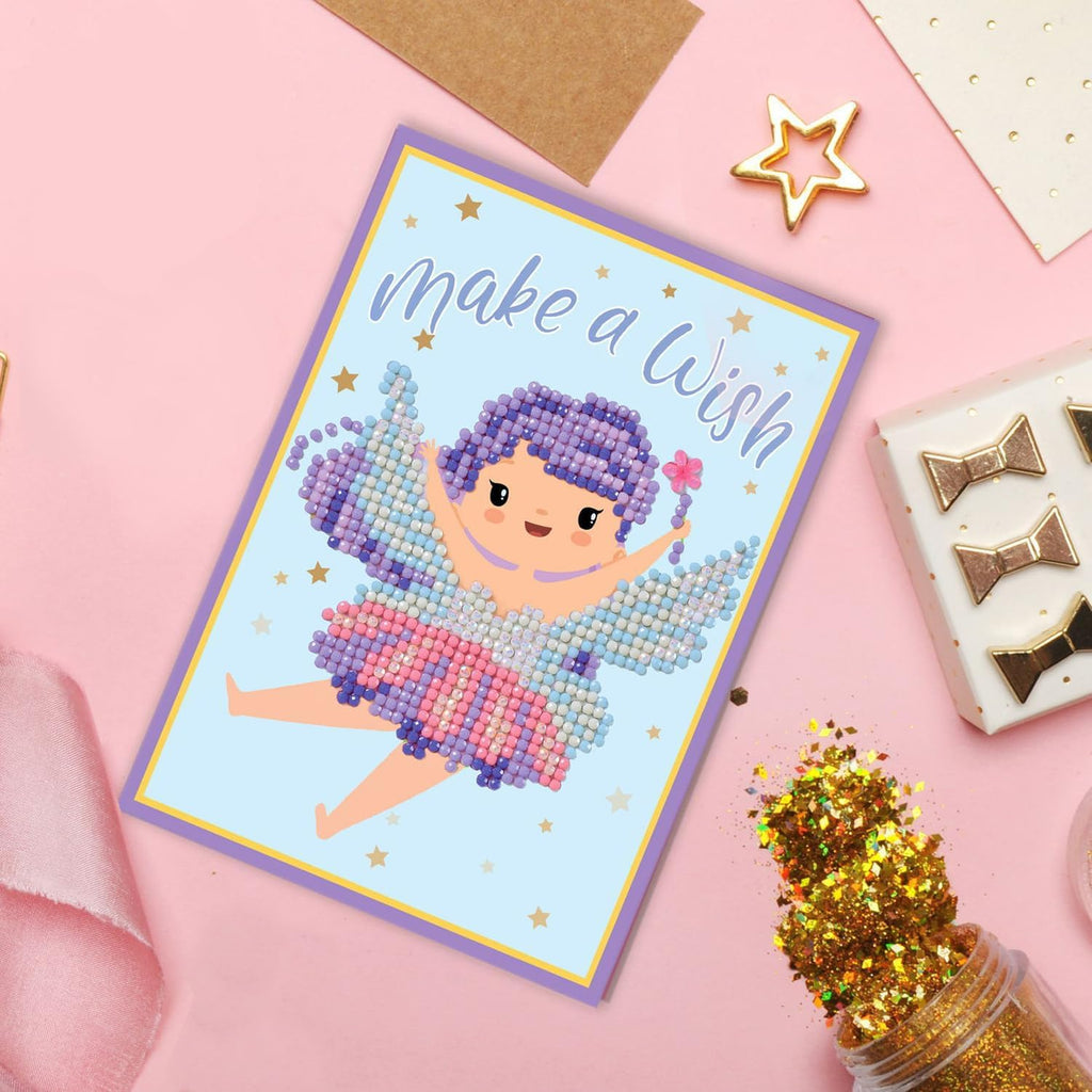 DIAMON DOT Mak Wis Diamon Ar Cards Handmad Diamon Paintin Card Kit Handmad Greetin Card Kit fo Birthda Note an Specia Occasions