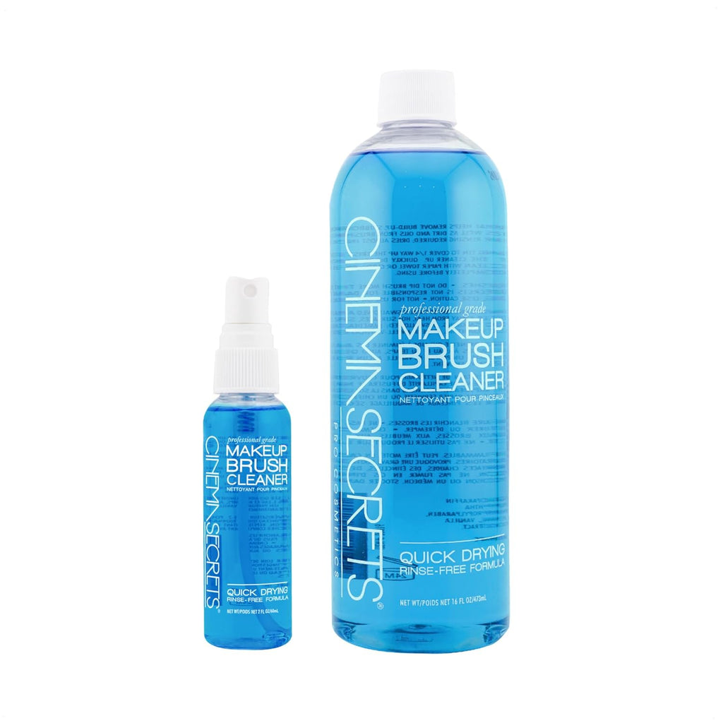 Cinem Secret Origina Blu Vanill Makeu Brus Cleane Solutio Spra Comb Professiona Cleanse fo Makeu Brushe Quick-Dryin Rinse-Fre Remove Built-U Mak U (1 f o f oz)