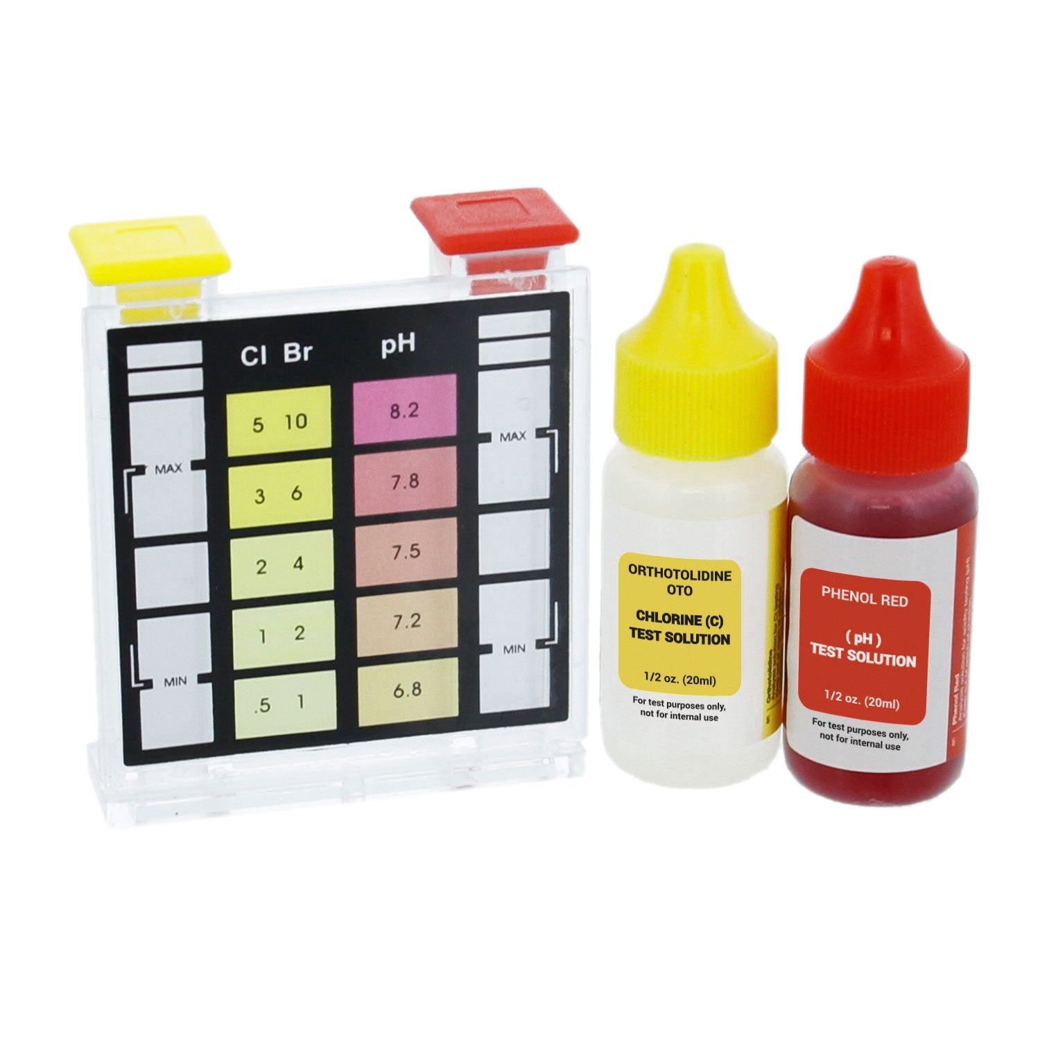 U.S Poo Suppl Standar 3-Wa Swimmin Poo Sp Tes Kit Test Wate fo pH Chlorin an Bromine