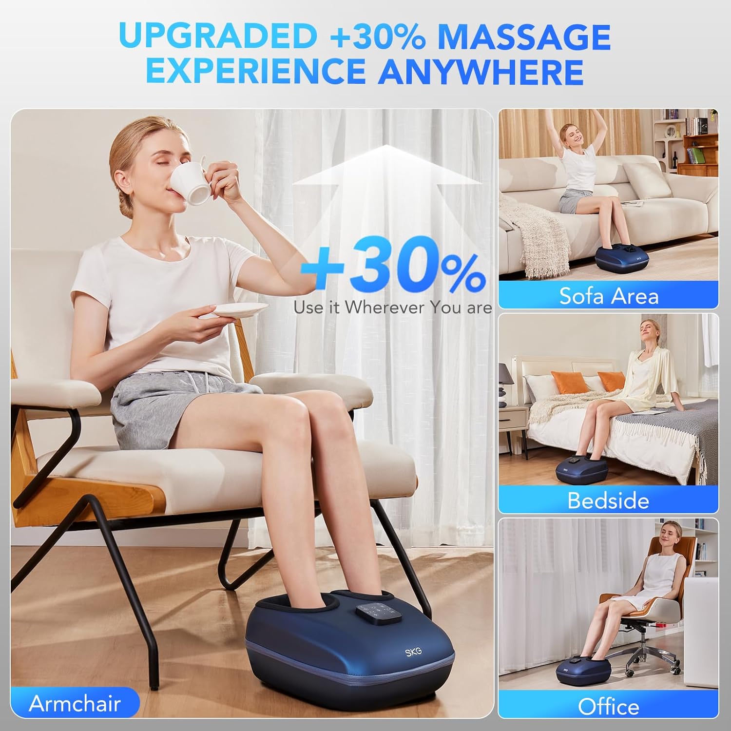 SK Foo Massage wit Hea an Remote Upgrad Electri Fee Massage fo Planta Fasciiti Pai Relief Level Compressio Massag fo Neuropath Planta Fasciitis U t Siz 1 Hom Offic Use