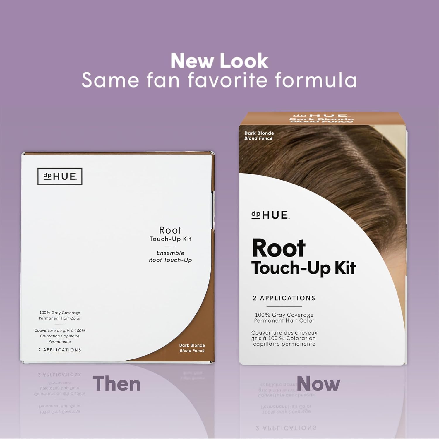 dpHUE Root Touch-Up Kit, Dark Blonde - Permanent Hair Color for Gray Coverage - Includes Two Applications - Paraben, SLS SLES Sulfate Free - Leaping Bunny Certified