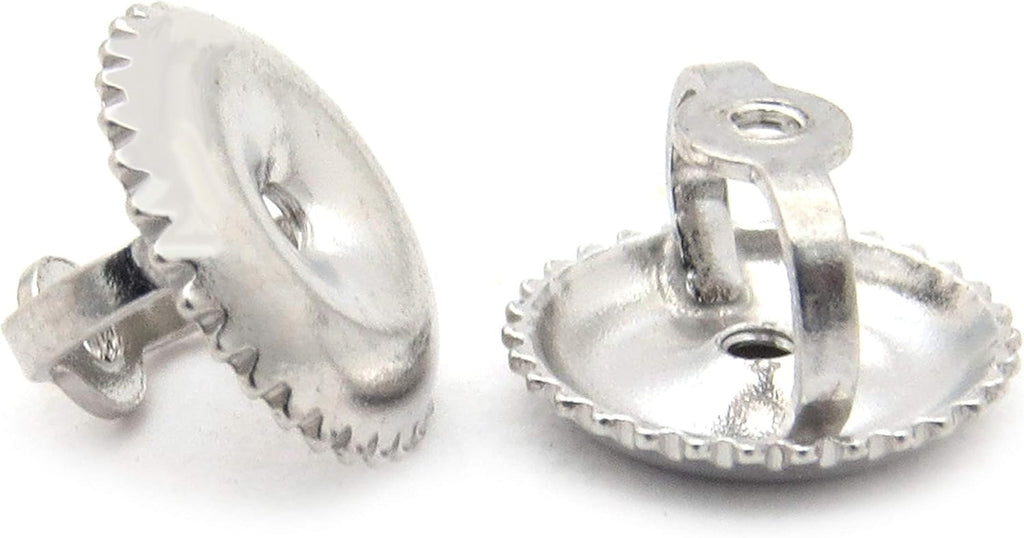 Dazzlingroc Collectio Scre Bac Earrin Backin Onl (Diamete 4.6 mm) Sterlin Silver