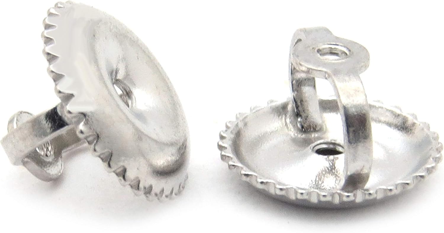 Dazzlingroc Collectio Scre Bac Earrin Backin Onl (Diamete 4.6 mm) Sterlin Silver