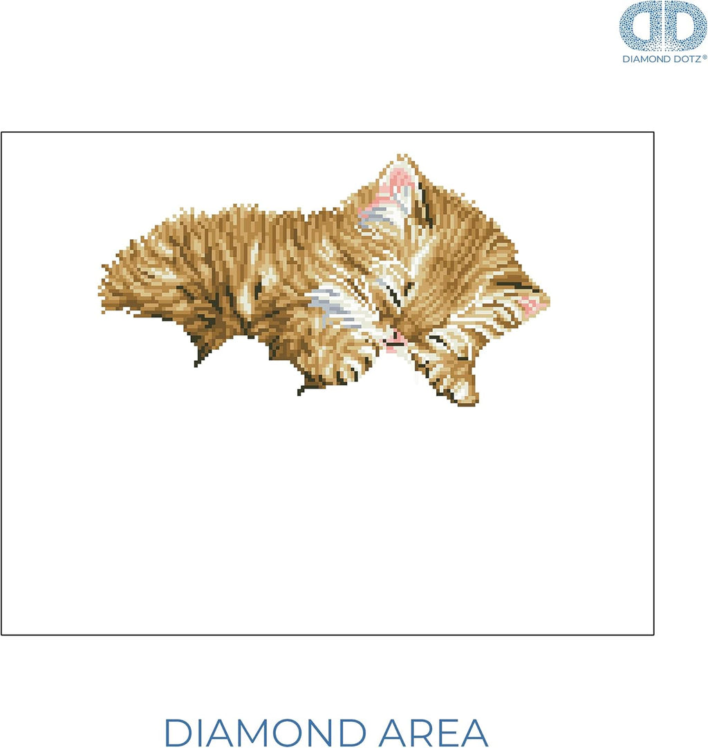 DIAMON DOT Preciou Kitte Ca Diamon Paintin Kit fo Adult Diamon Ar Kit Relaxin Creativ Craf Ki wit Dot Gem 15.7inchx20.5inch