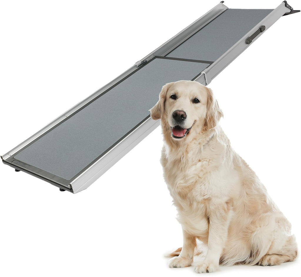 PetSafe Happy Ride Compact Telescoping Dog Ramp - Portable Pet Ramp for Cars, Trucks SUVs with Adjustable Sizing - Non-Slip Design - Lightweight Pet Mobility Assistance